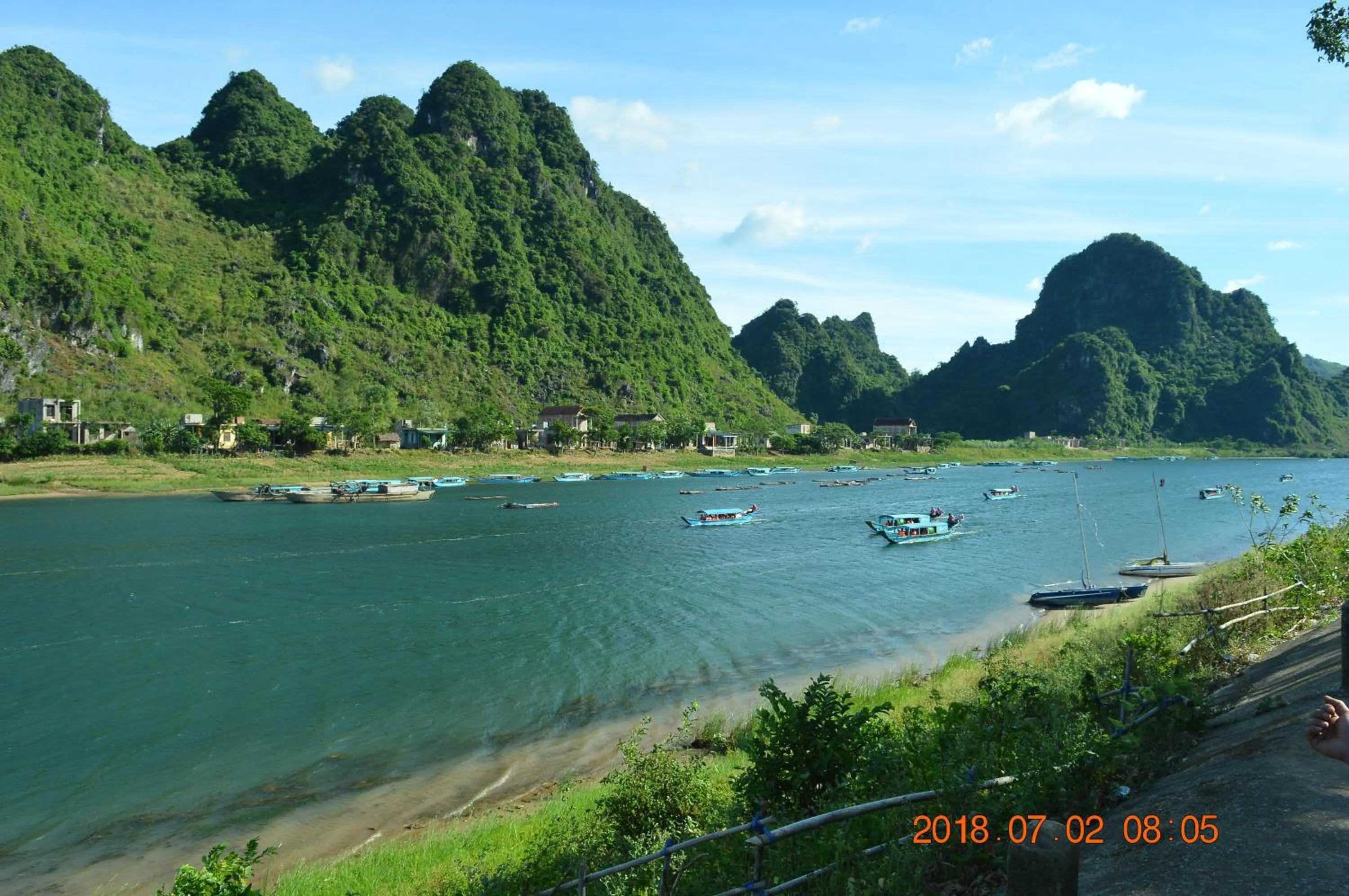 Inner courtyard view in Son Doong Riverside