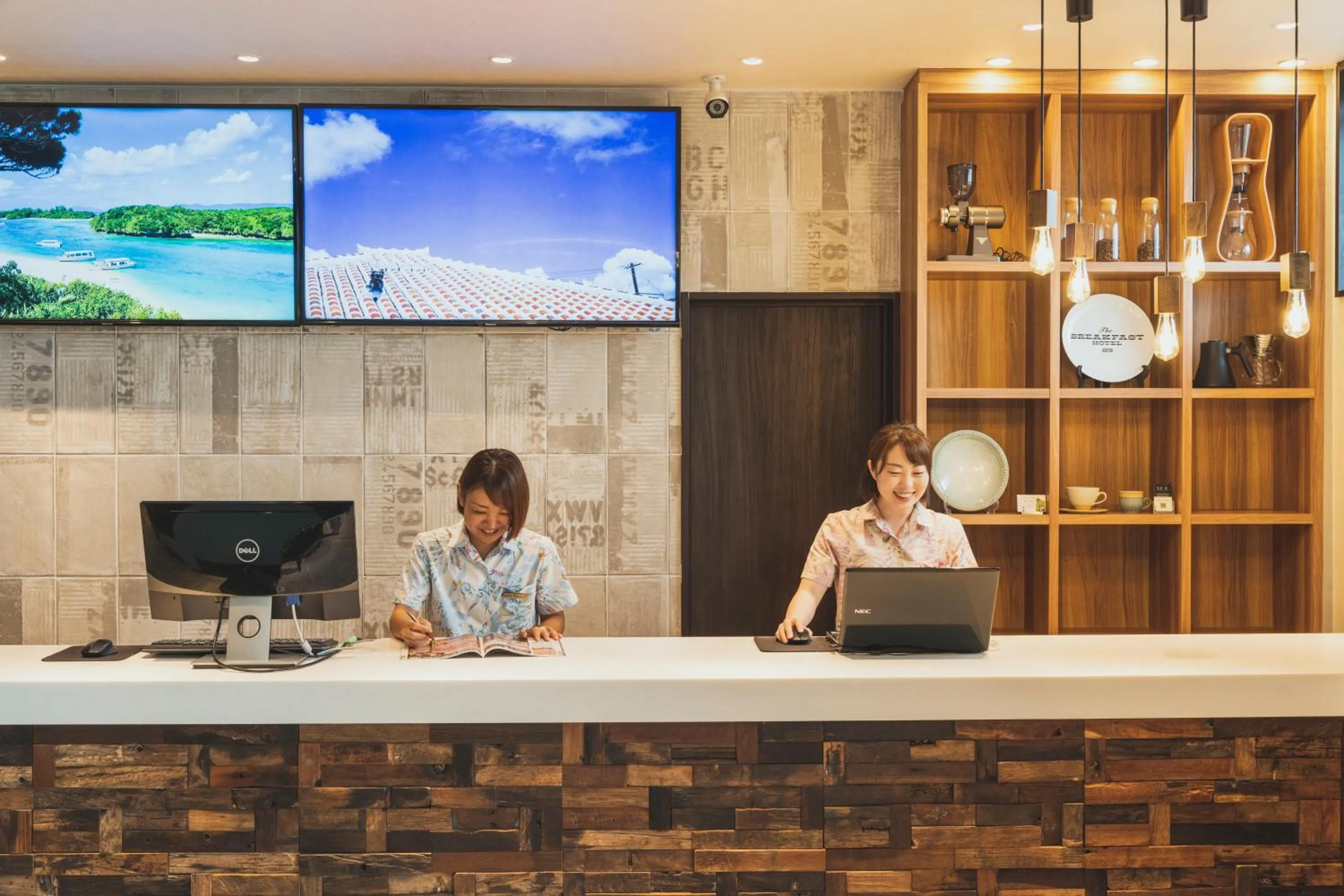 Lobby or reception in The BREAKFAST HOTEL MARCHE Ishigaki Island