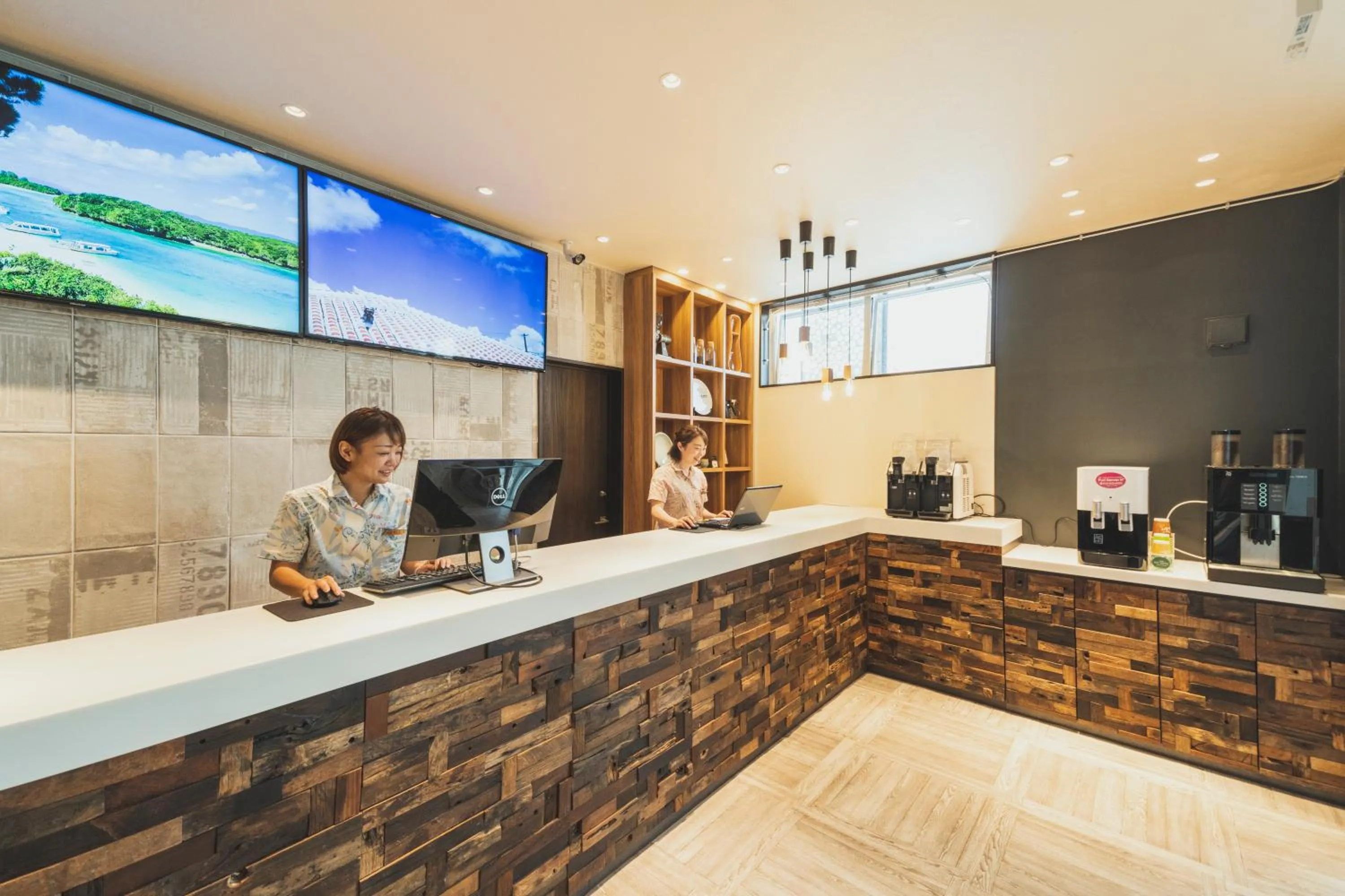 Lobby or reception in The BREAKFAST HOTEL MARCHE Ishigaki Island