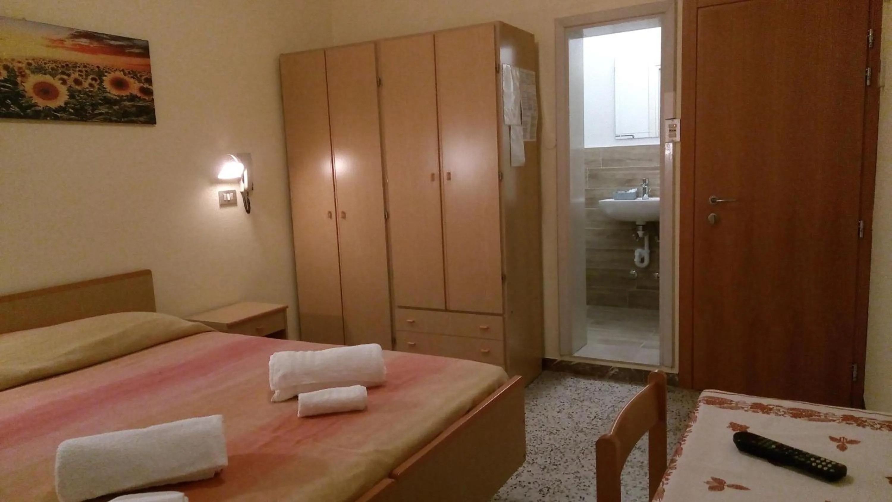 Bed in Hotel Carmen Viserba