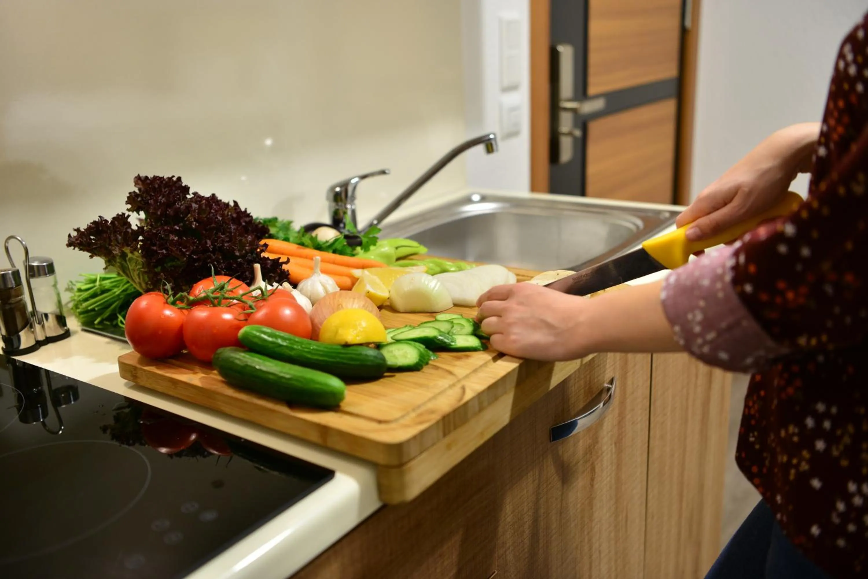 Kitchen or kitchenette in Hotel Hausen Obertshausen Frankfurt
