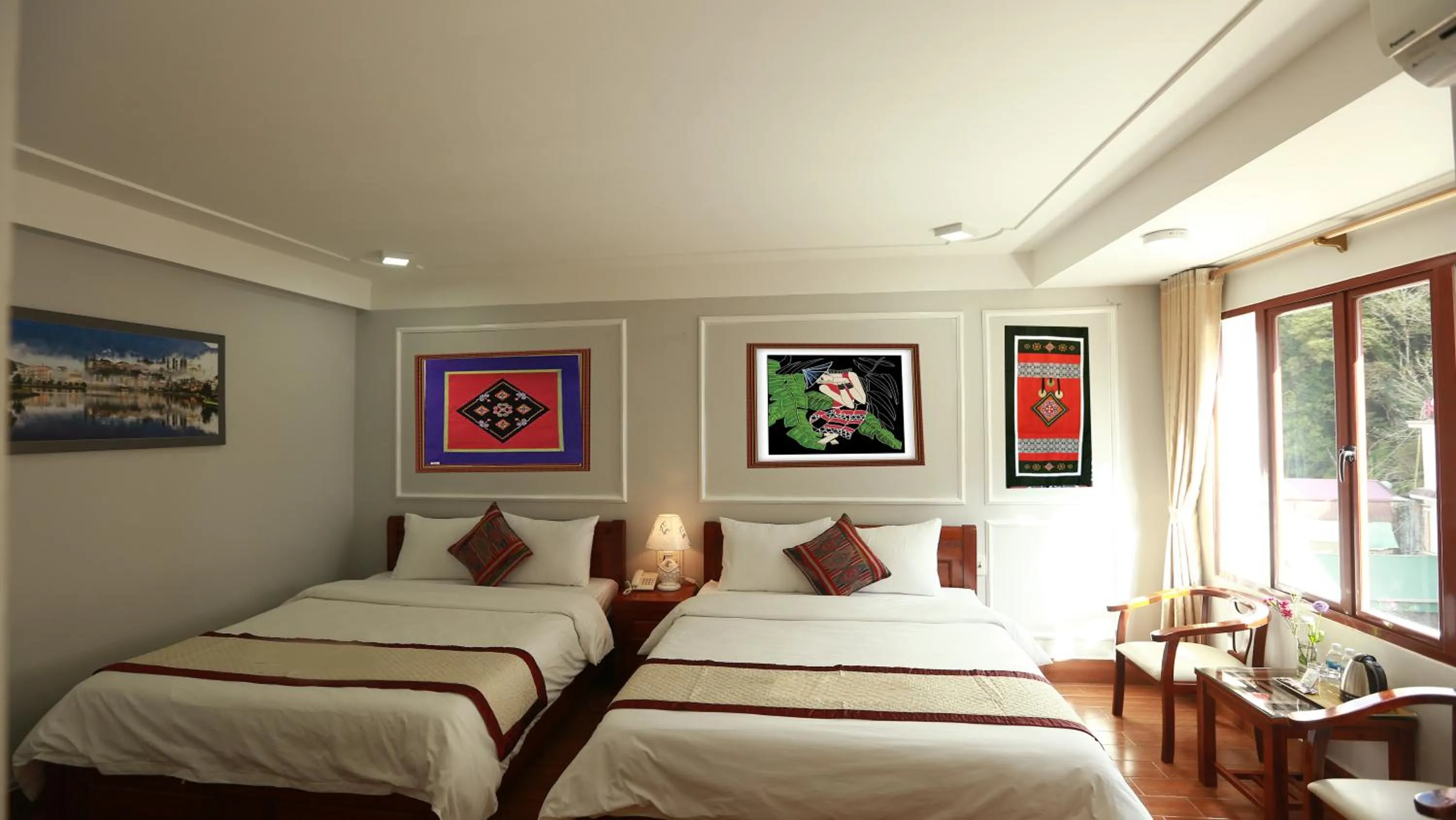 Photo of the whole room, Bed in Sapa Land Hotel