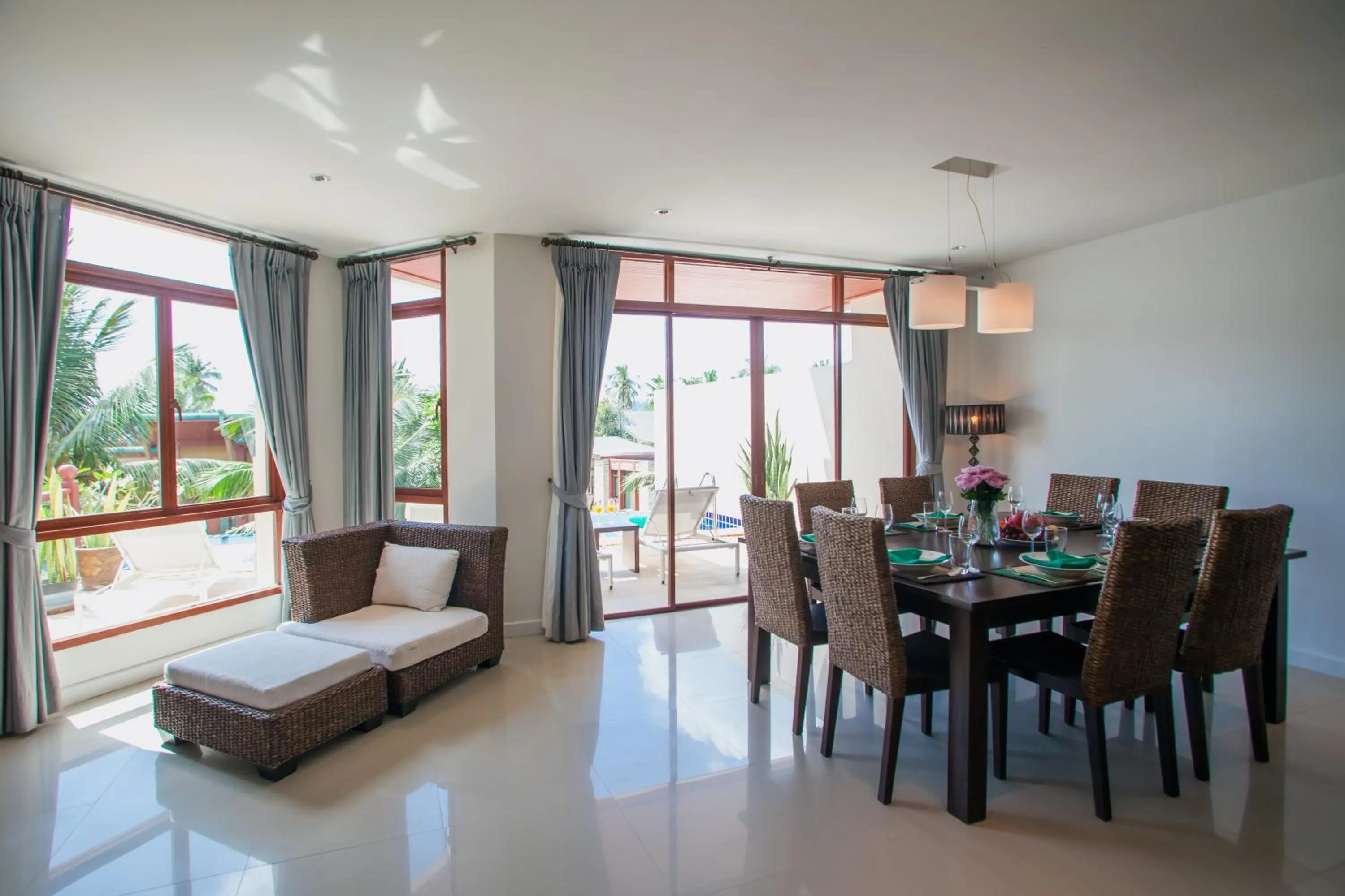 Seating area in Amatapura Villa 26