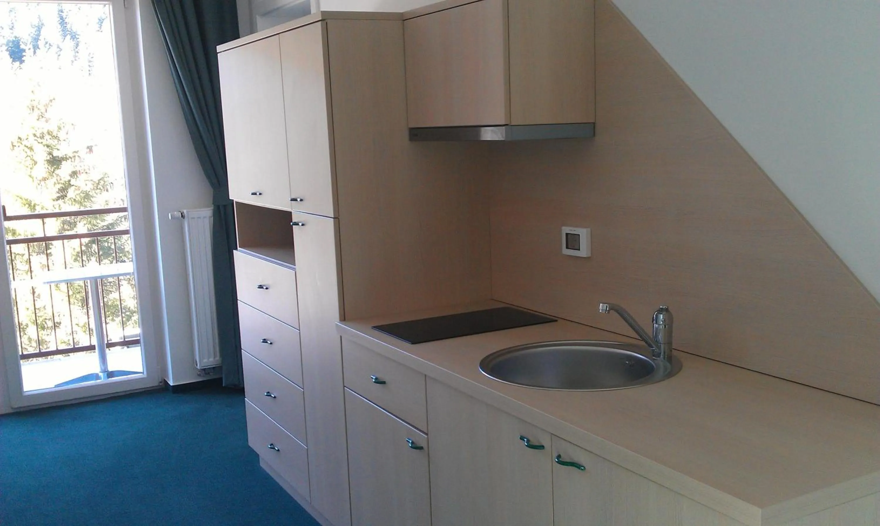 Communal kitchen in Hotel Rakitna