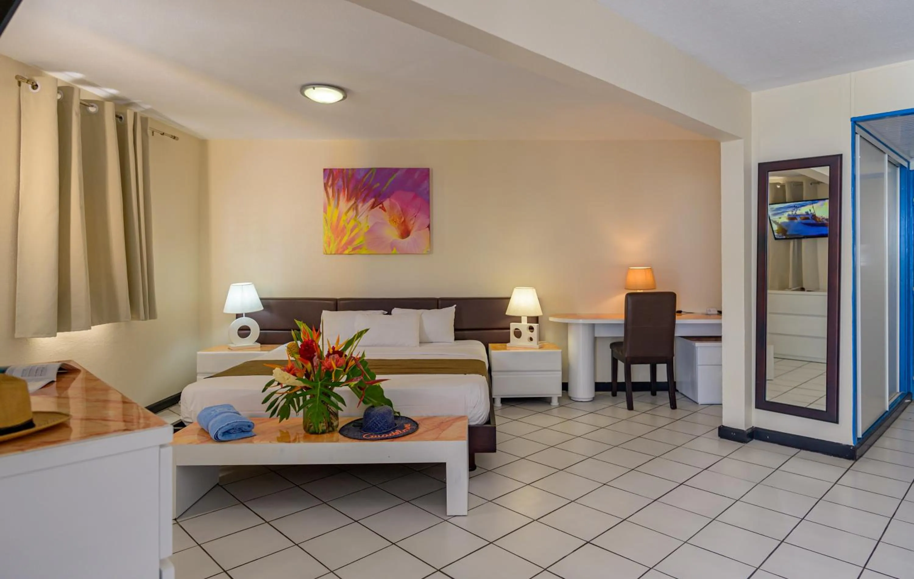 Bed in Canella Beach Hotel