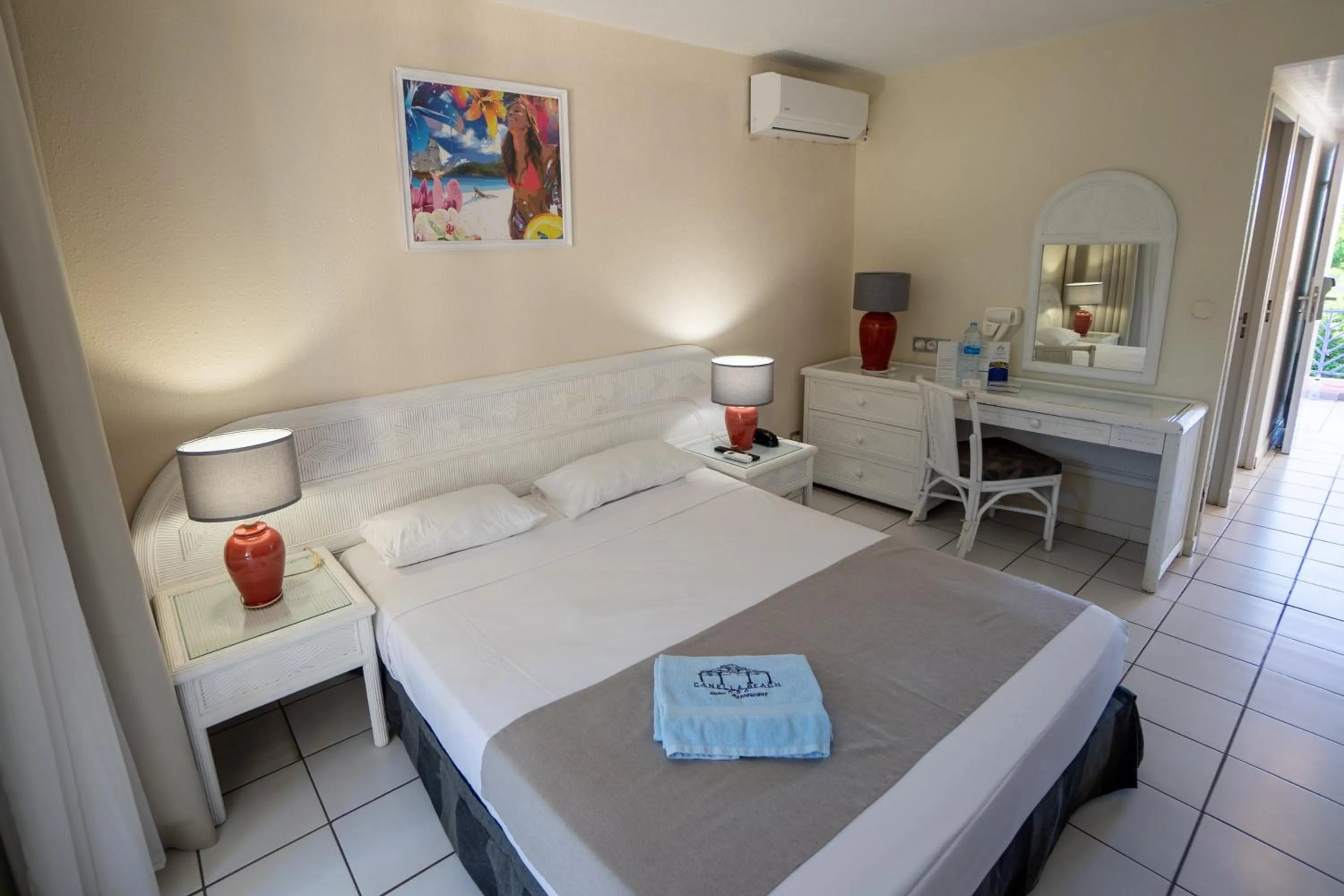 Bed in Canella Beach Hotel