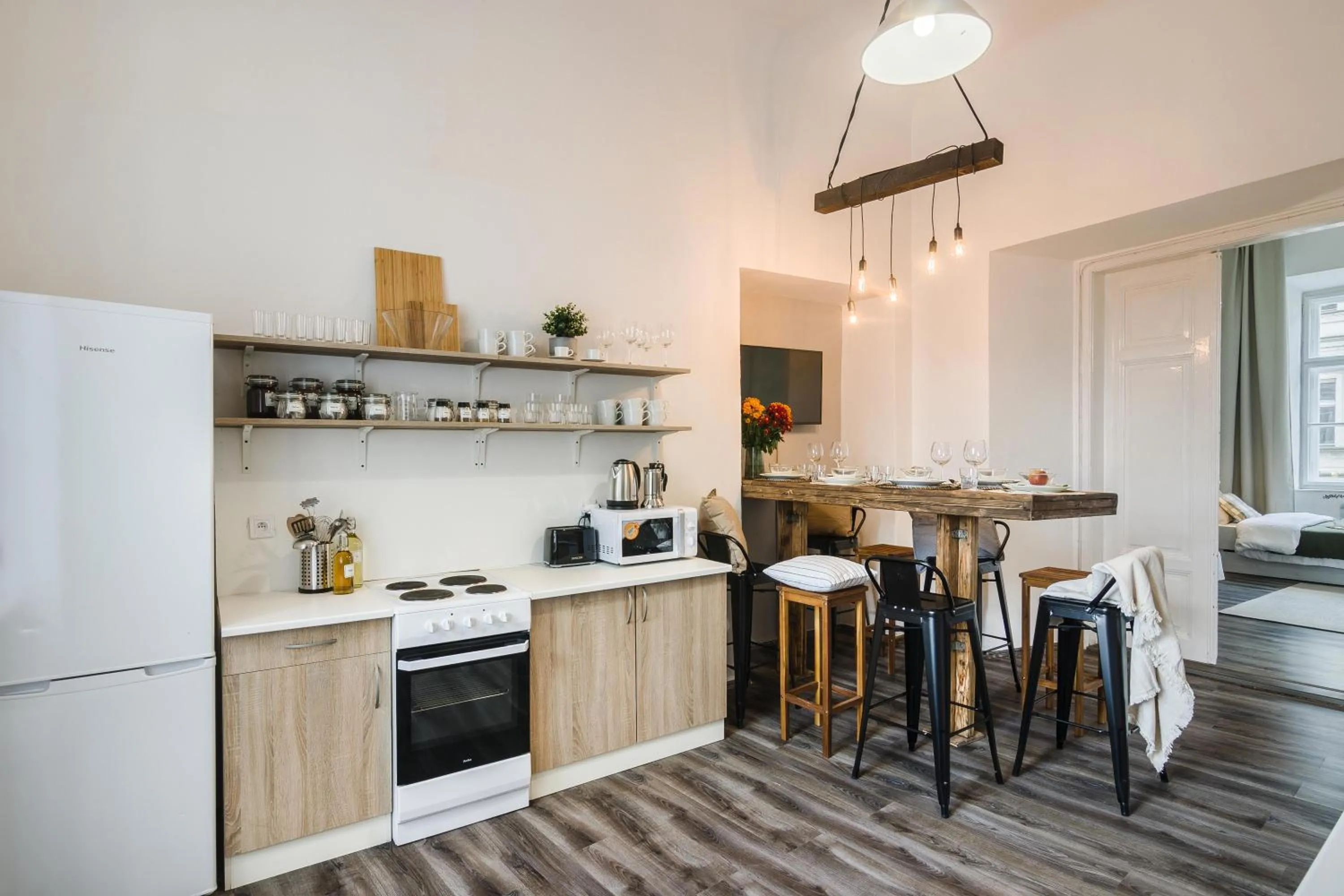 Kitchen or kitchenette in Historic Centre Prague Apartments by Michal&Friends