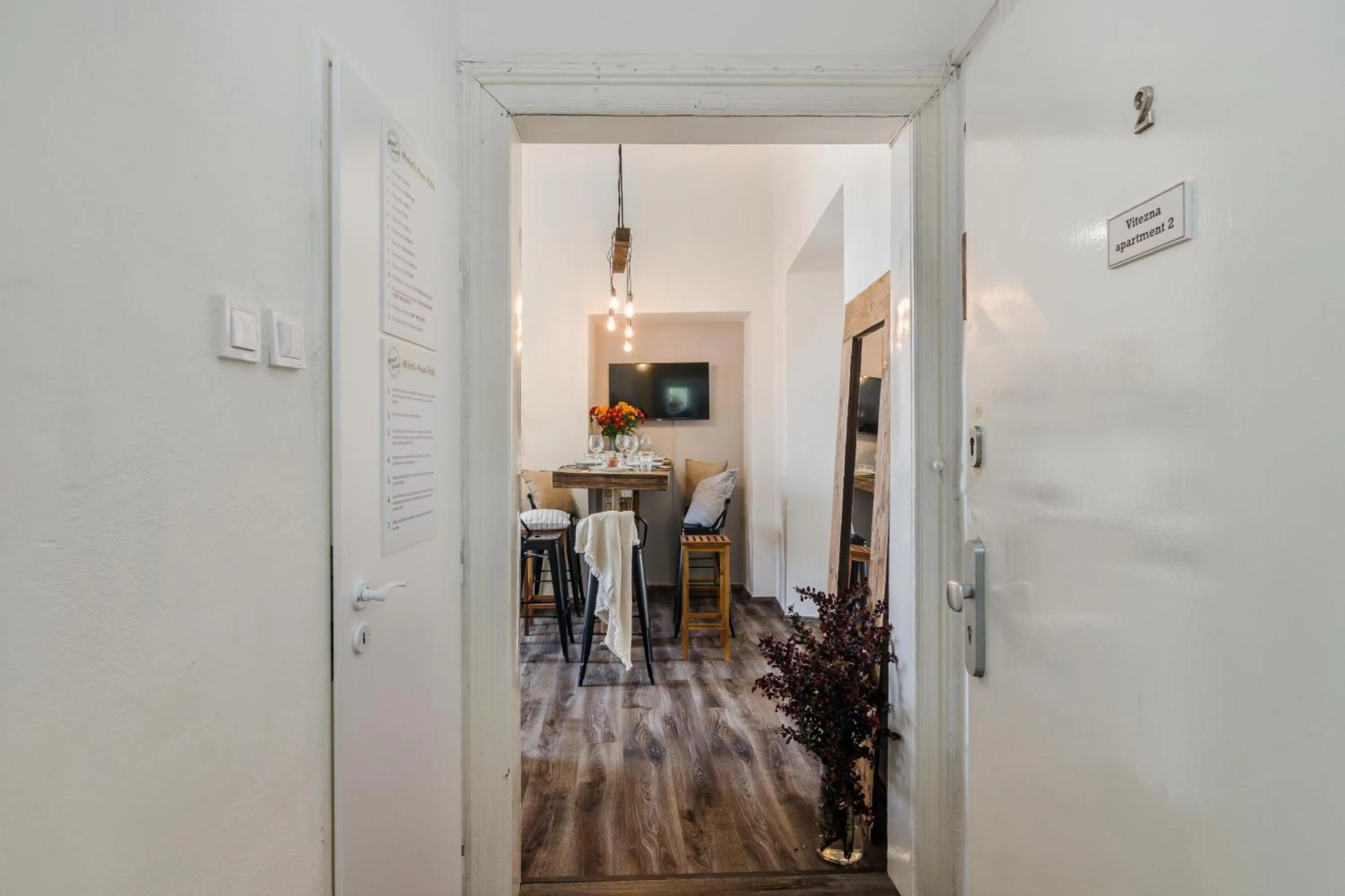 Dining area in Historic Centre Prague Apartments by Michal&Friends