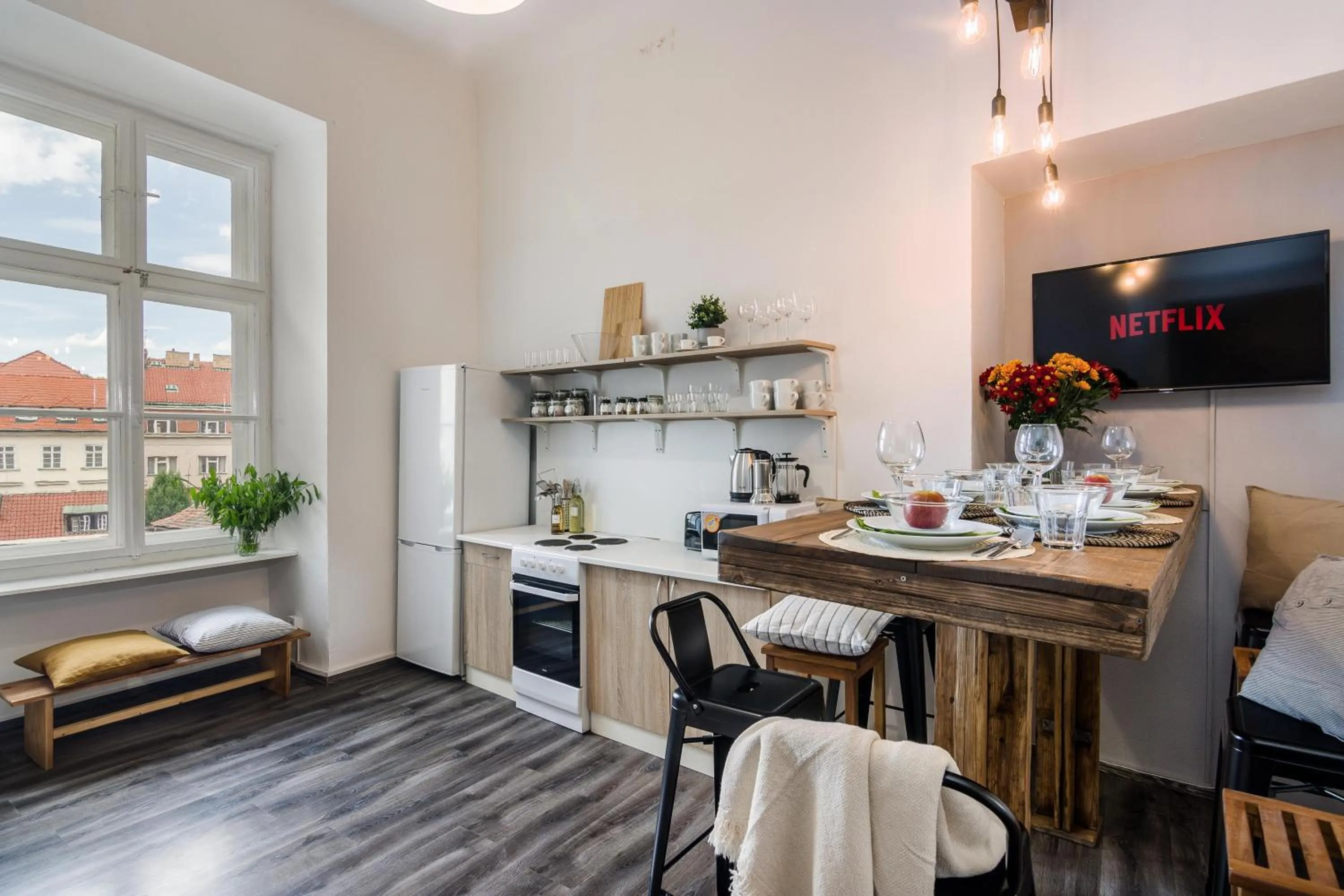Kitchen or kitchenette in Historic Centre Prague Apartments by Michal&Friends