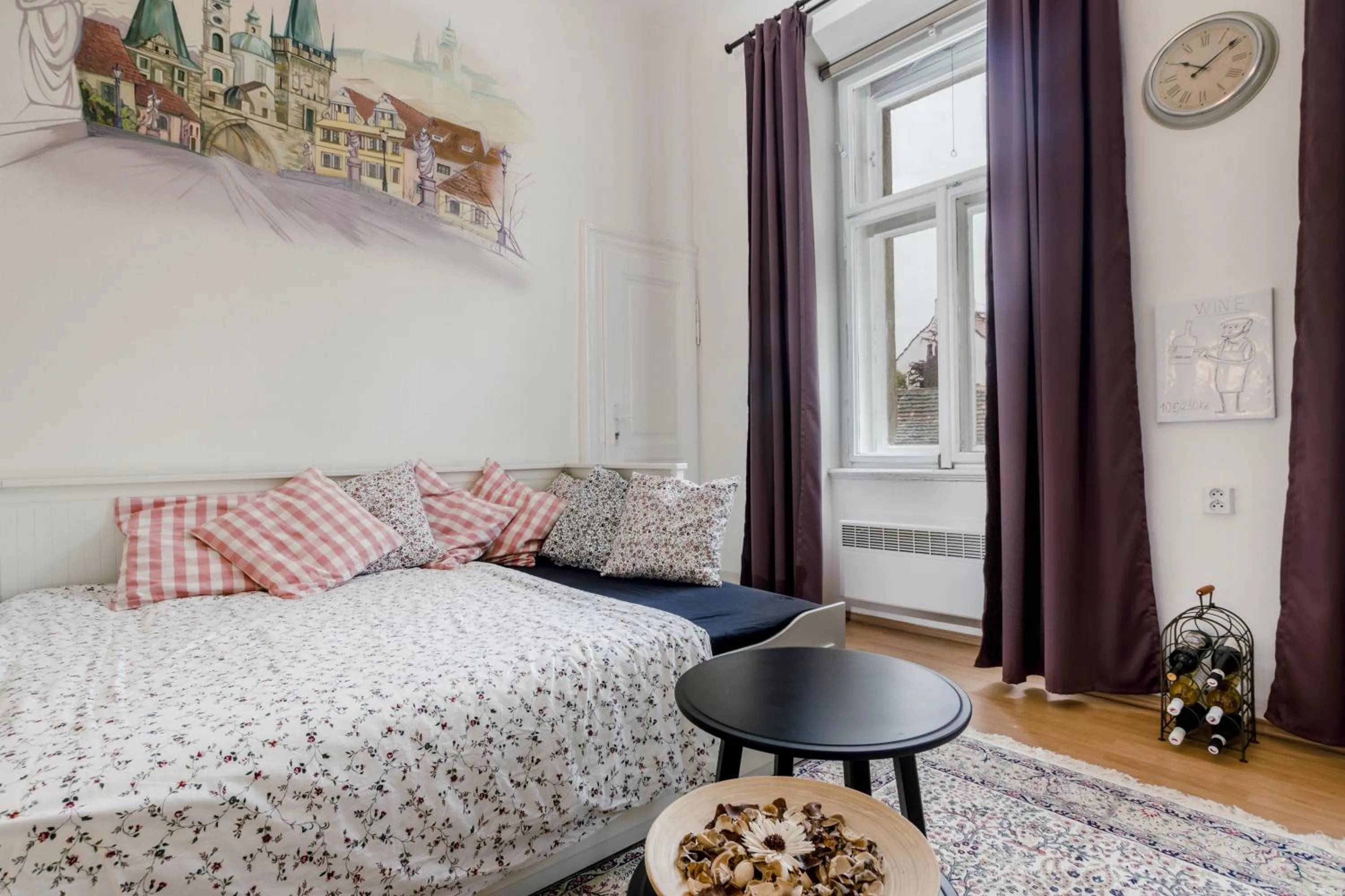 Living room, Bed in Historic Centre Prague Apartments by Michal&Friends