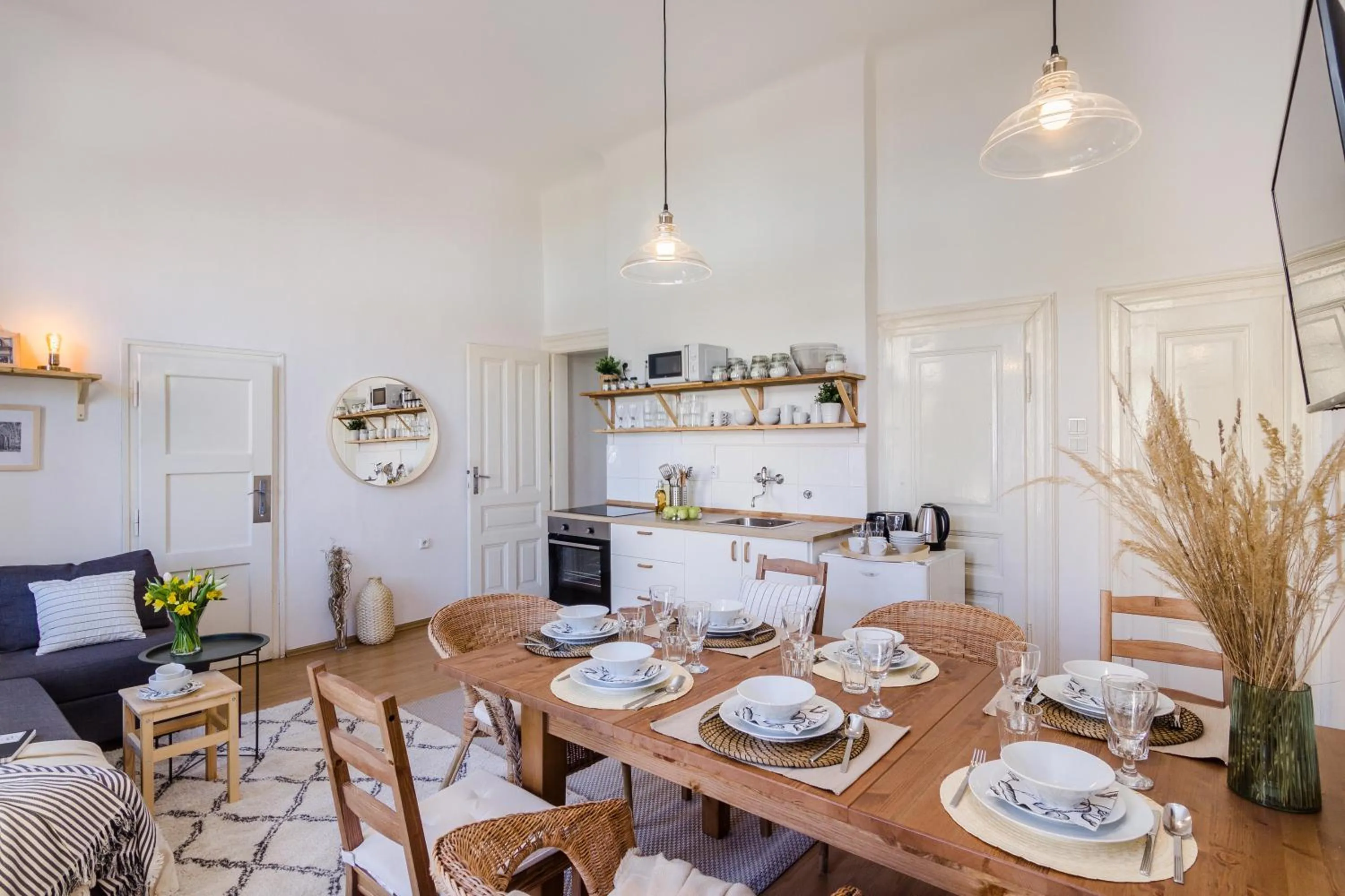 Dining area in Historic Centre Prague Apartments by Michal&Friends