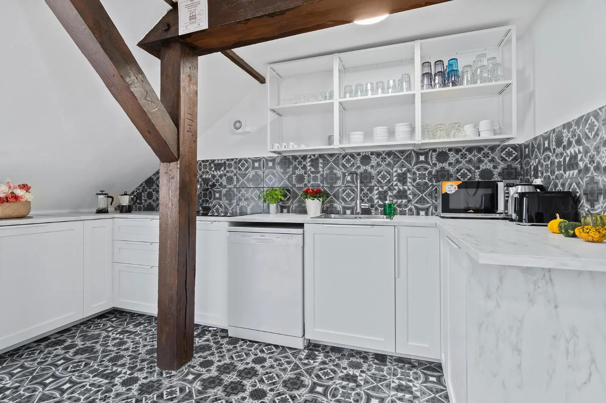 Kitchen or kitchenette in Historic Centre Prague Apartments by Michal&Friends