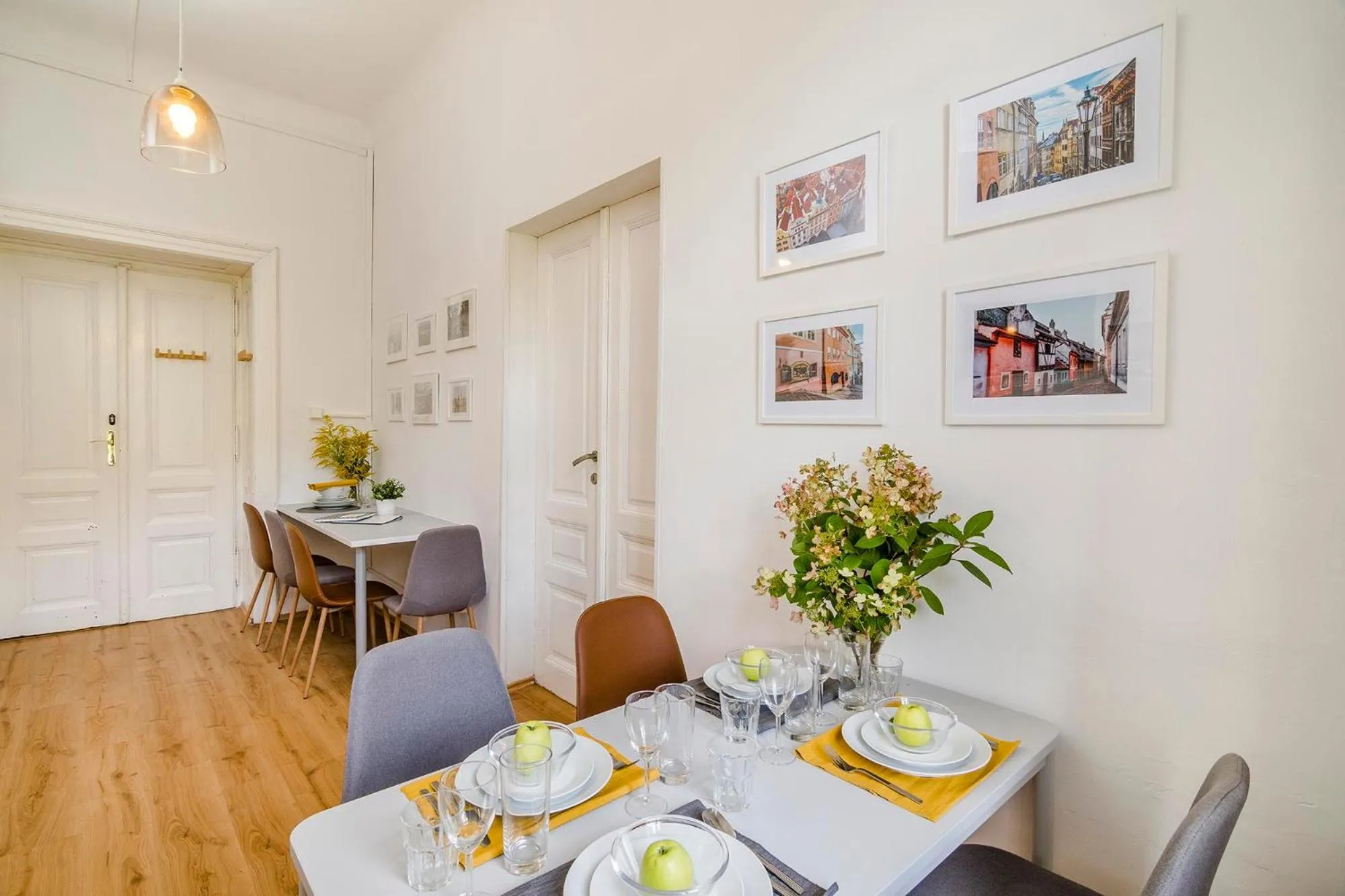Dining area in Historic Centre Prague Apartments by Michal&Friends