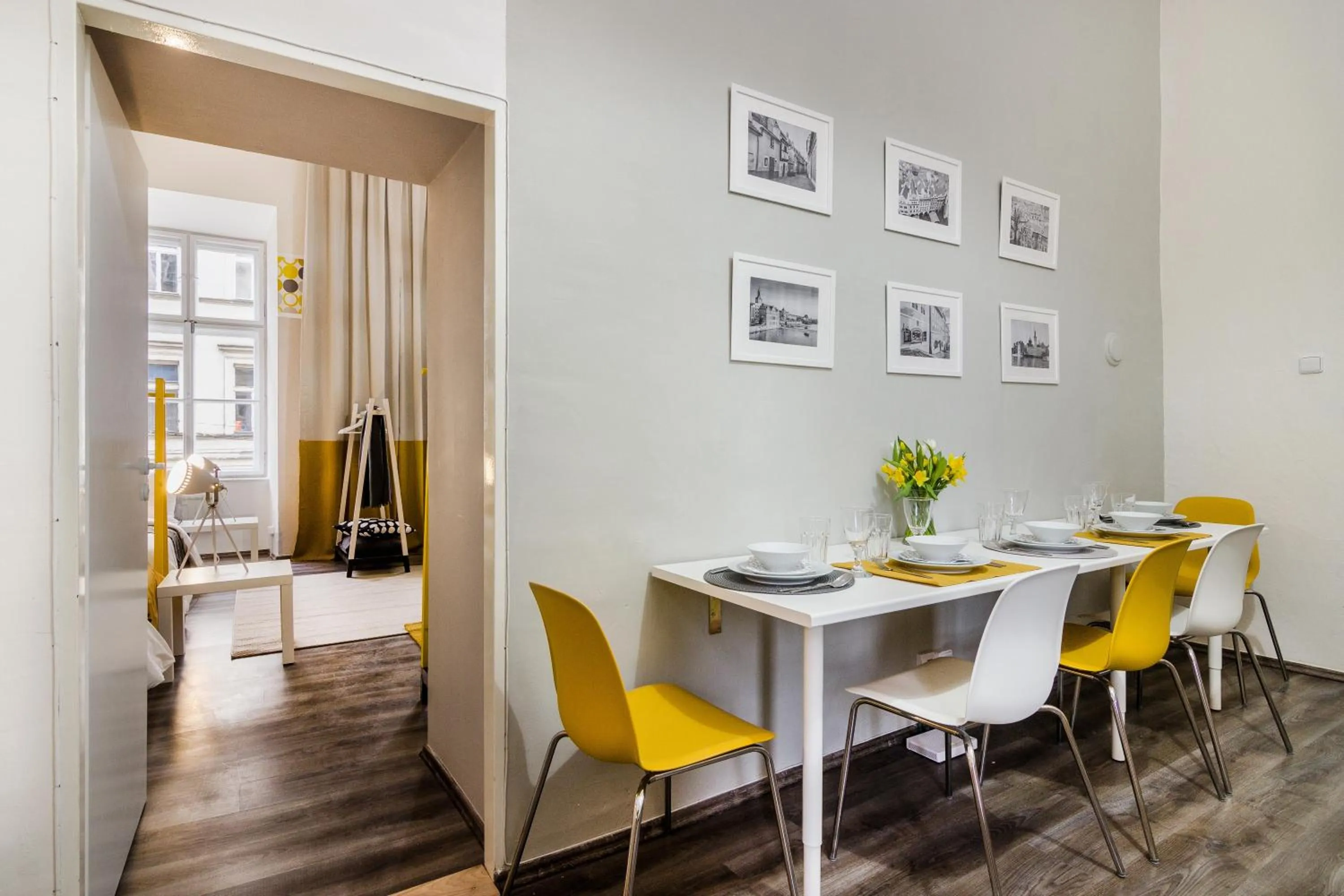 Dining area in Historic Centre Prague Apartments by Michal&Friends