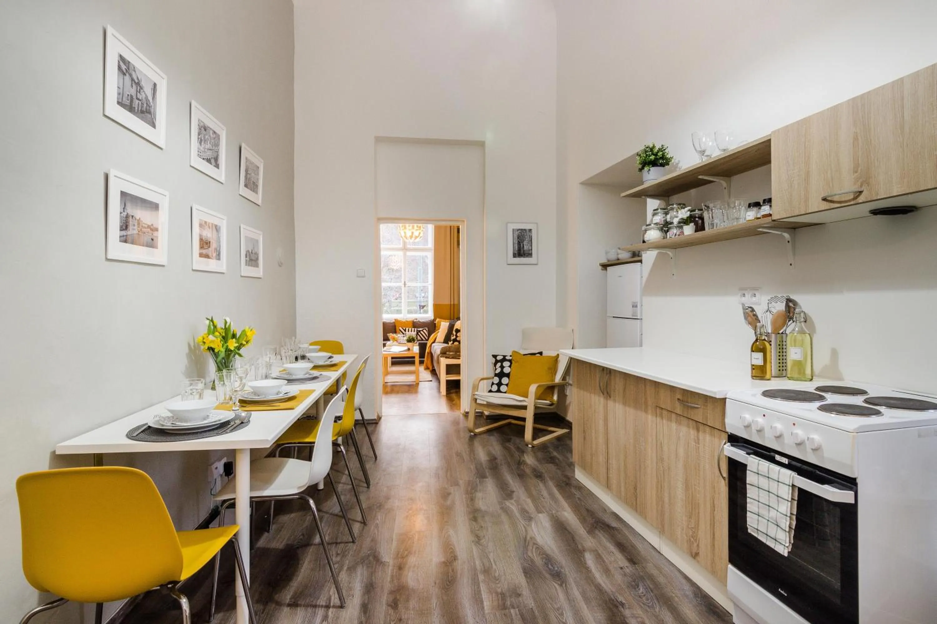 Kitchen or kitchenette in Historic Centre Prague Apartments by Michal&Friends