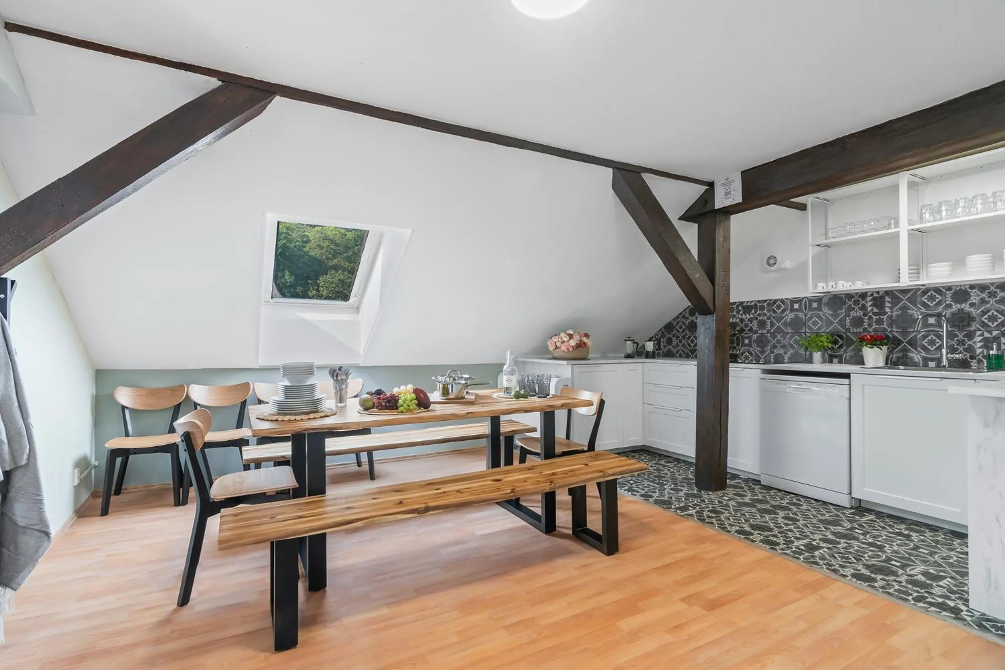 Kitchen or kitchenette in Historic Centre Prague Apartments by Michal&Friends