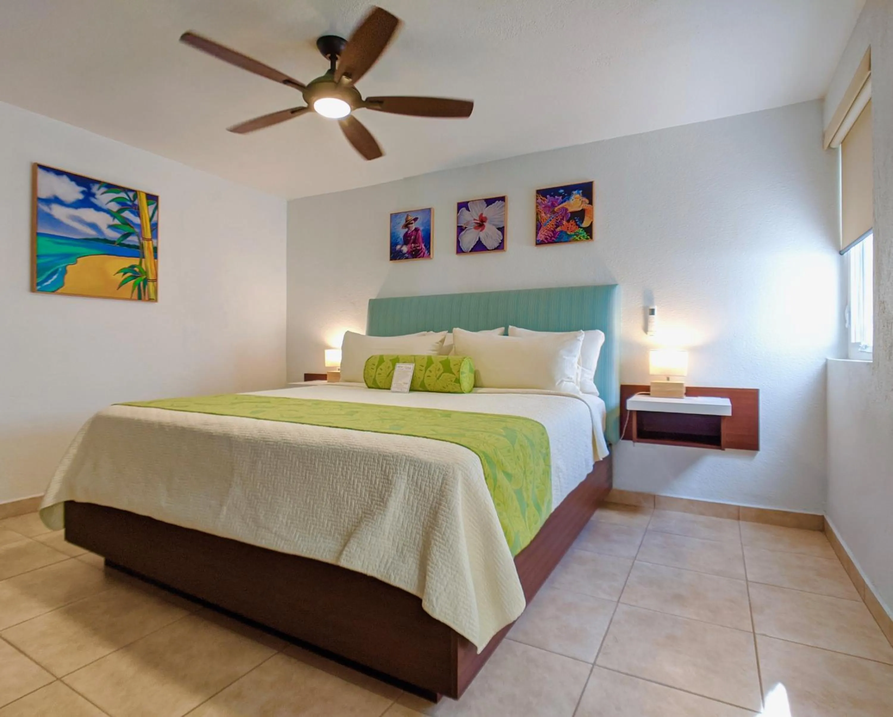 Bedroom, Bed in Sand Castle on the Beach - Adults Only