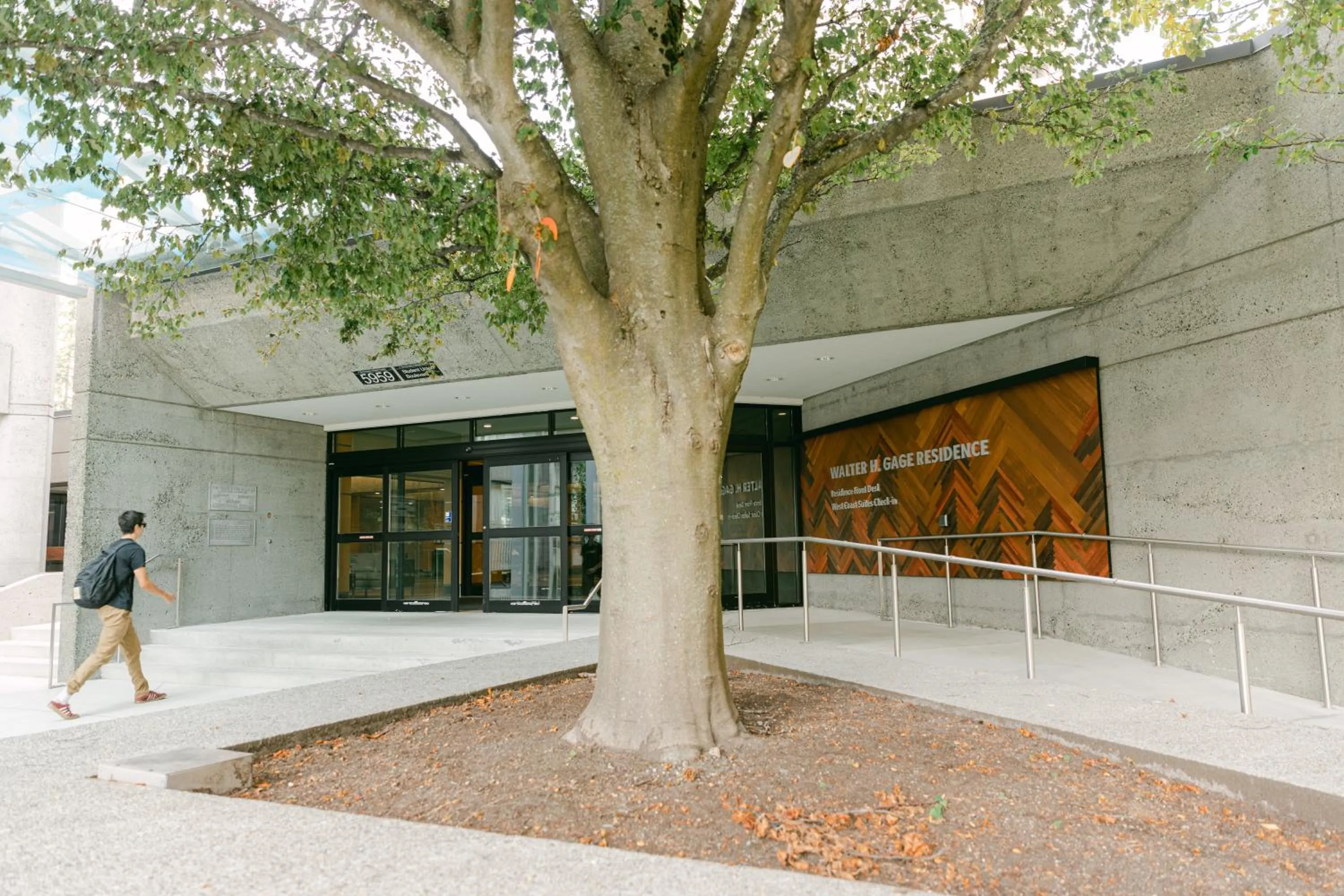 Facade/entrance in West Coast Suites at UBC