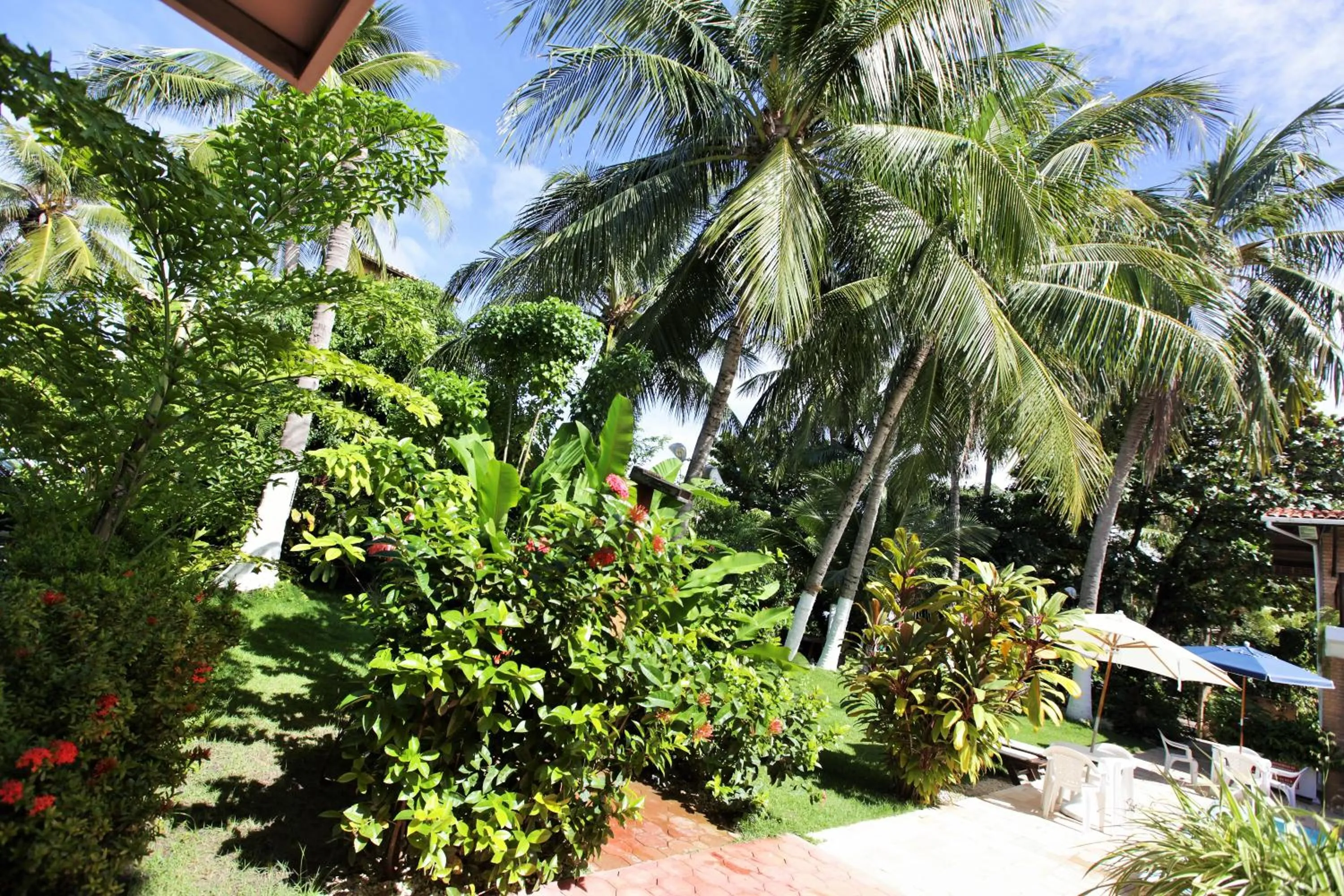 Garden view in Pousada Lua Cheia