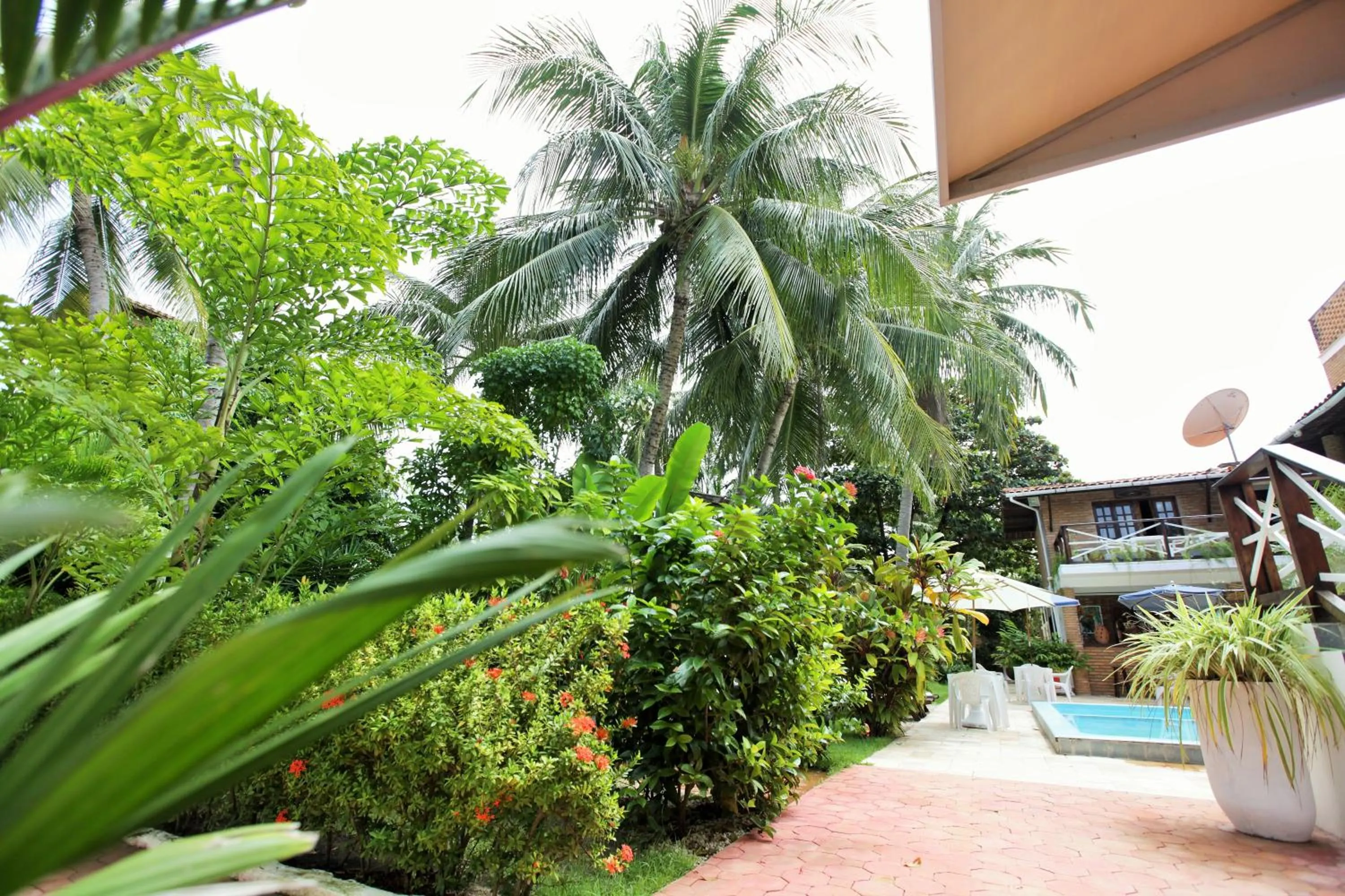 Garden view in Pousada Lua Cheia