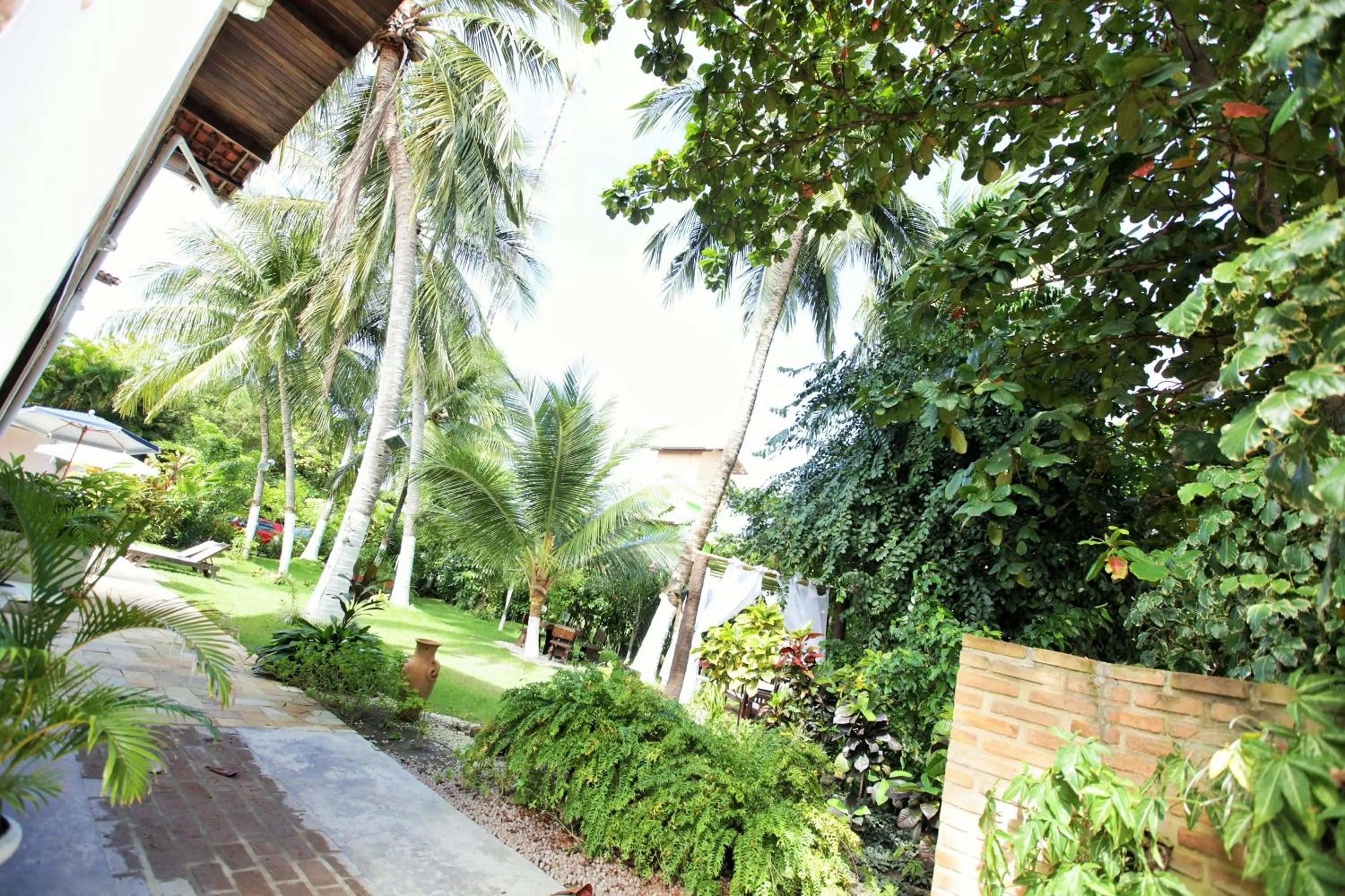 Garden view in Pousada Lua Cheia