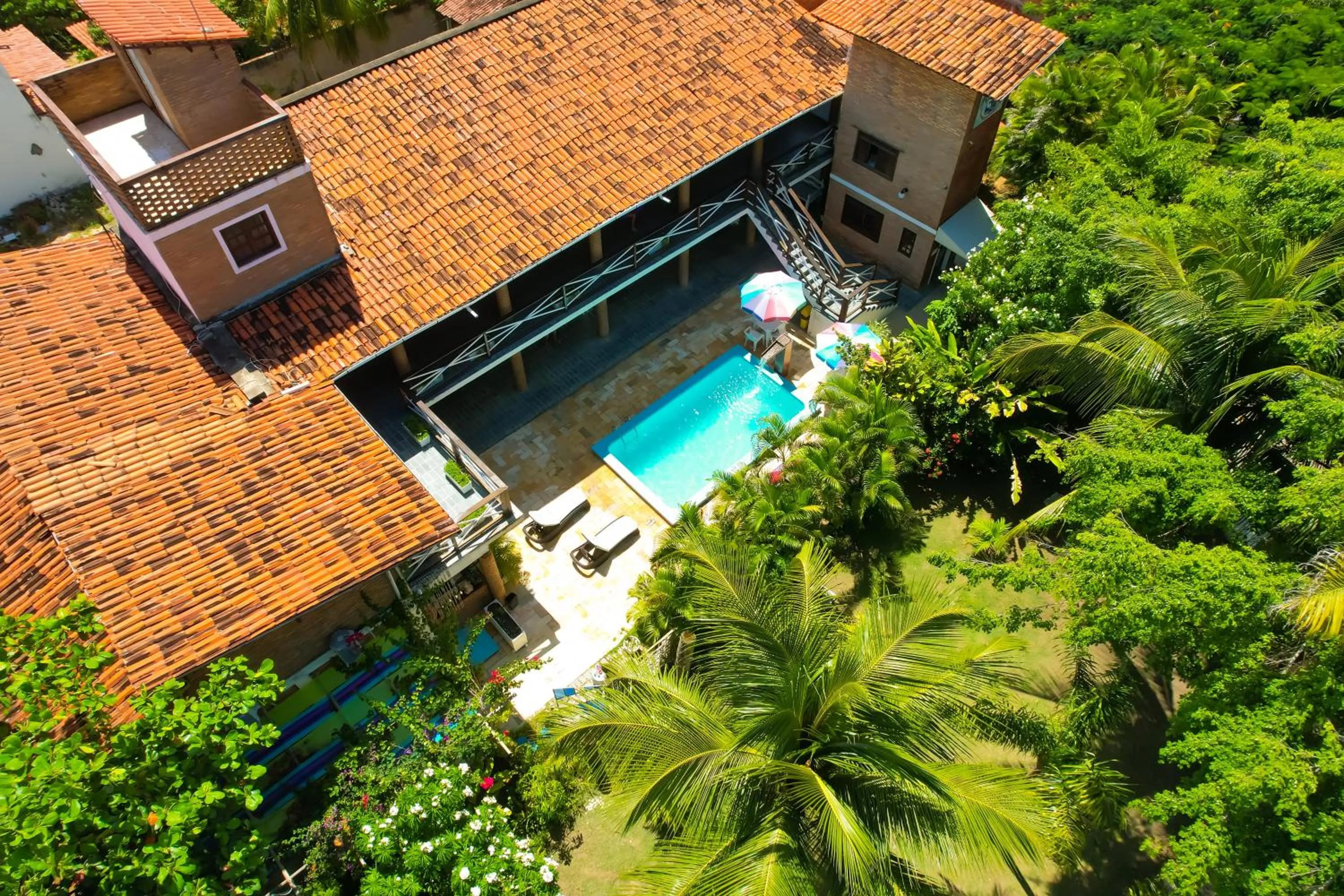 Bird's eye view in Pousada Lua Cheia