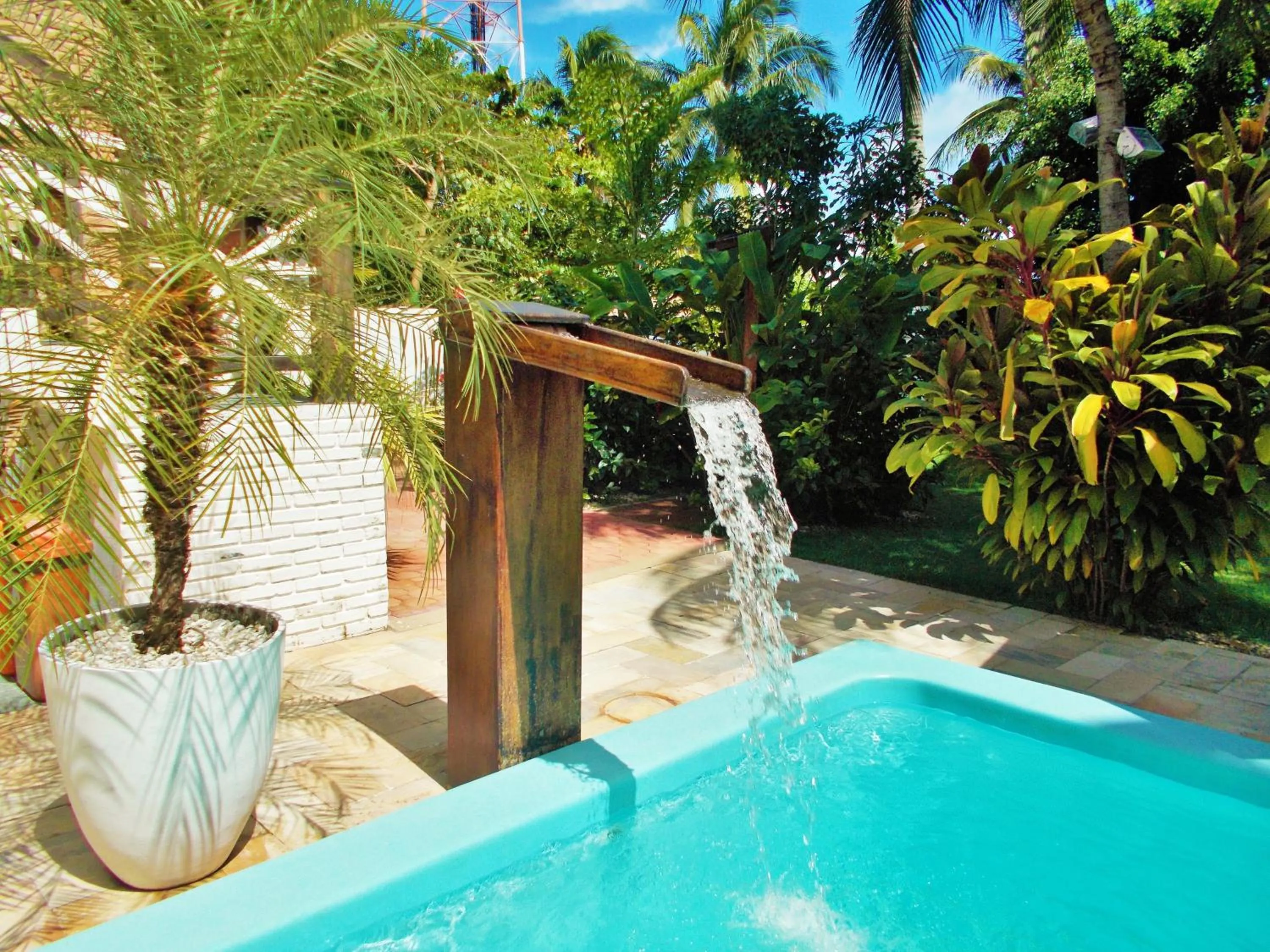 Pool view in Pousada Lua Cheia