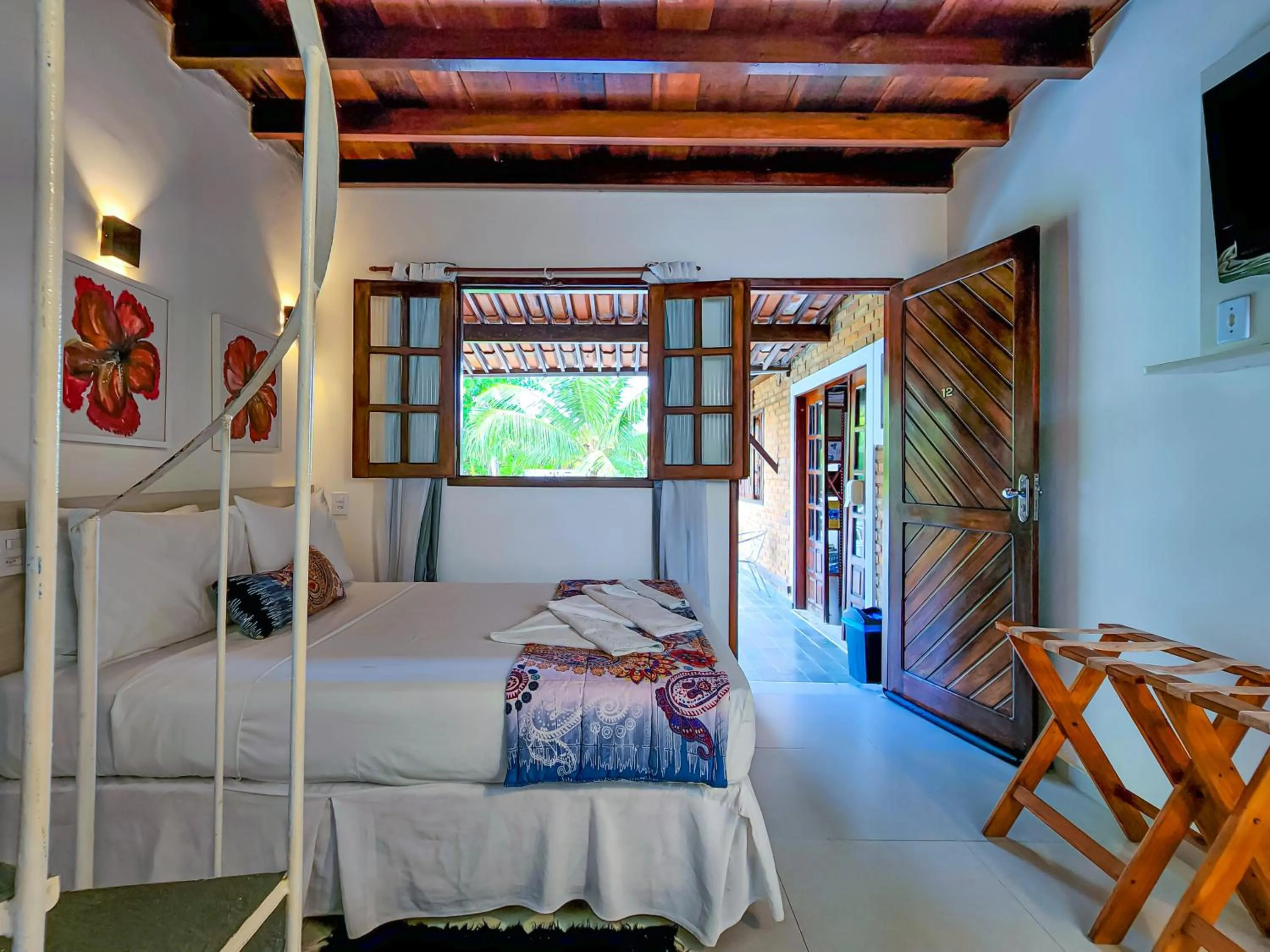 Bedroom, Bed in Pousada Lua Cheia