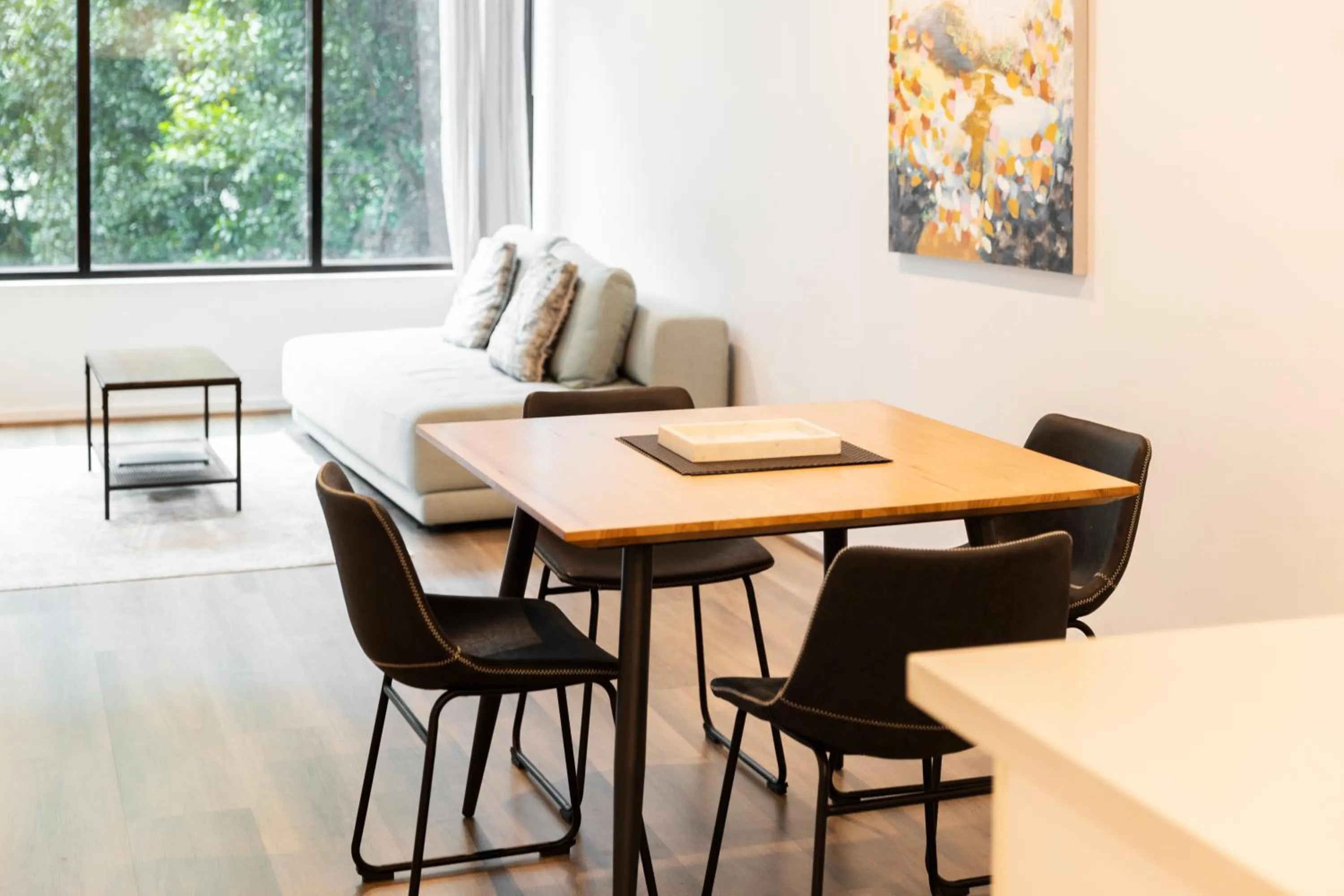 Living room in Waterfront Melbourne Apartments