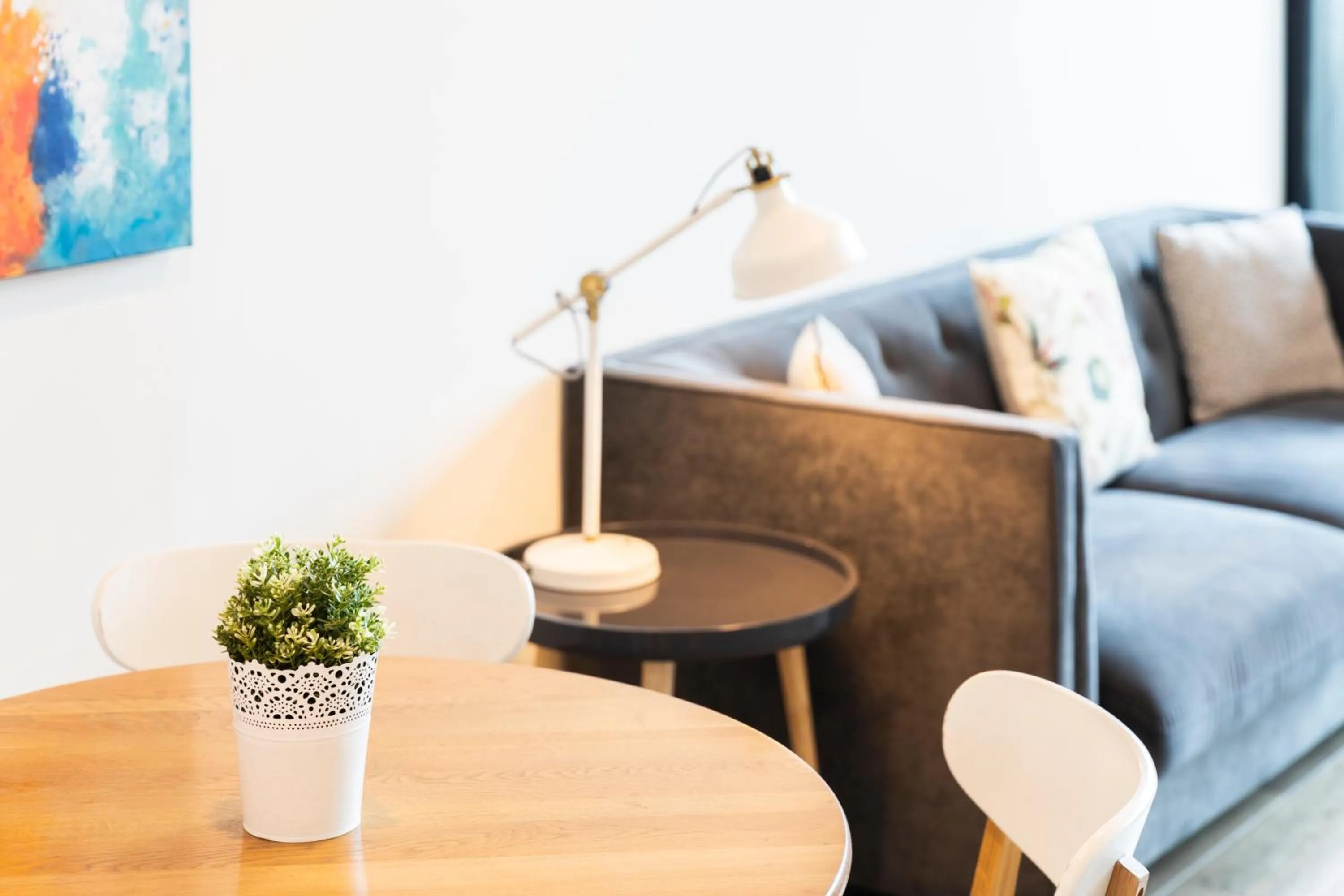 Living room in Waterfront Melbourne Apartments