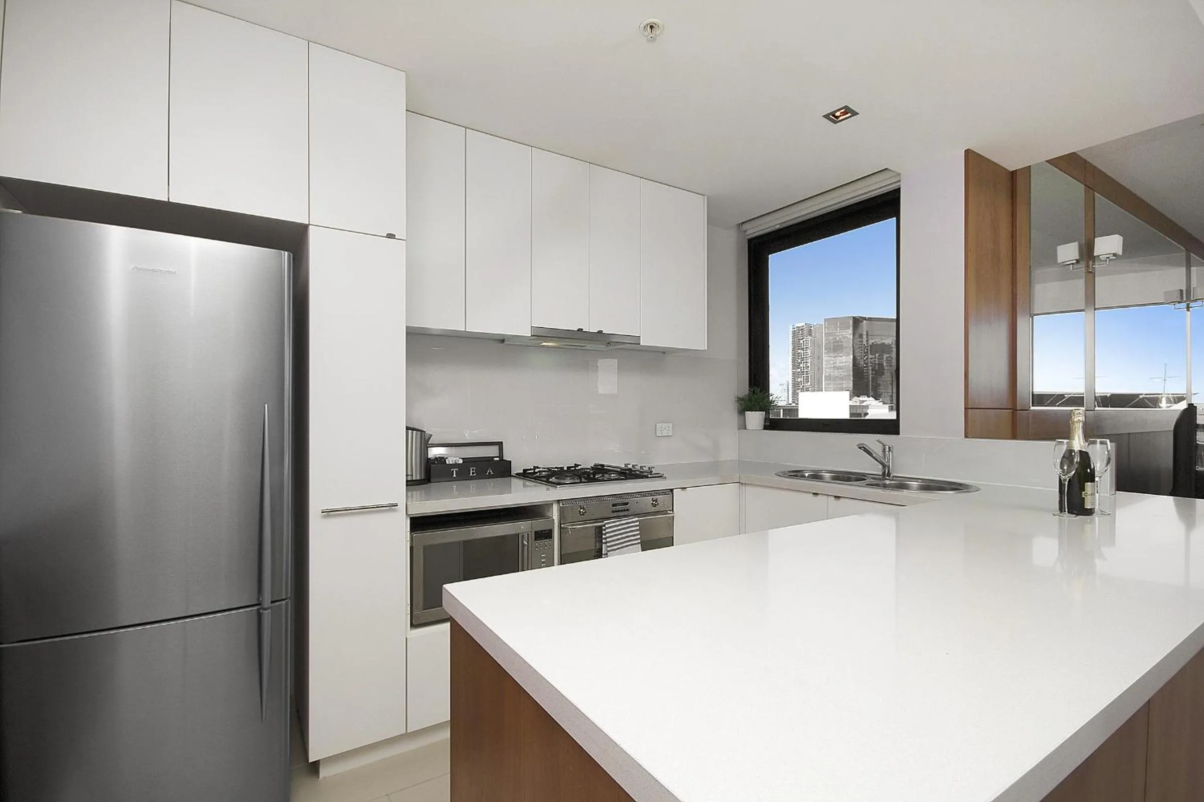 dishwasher in Waterfront Melbourne Apartments