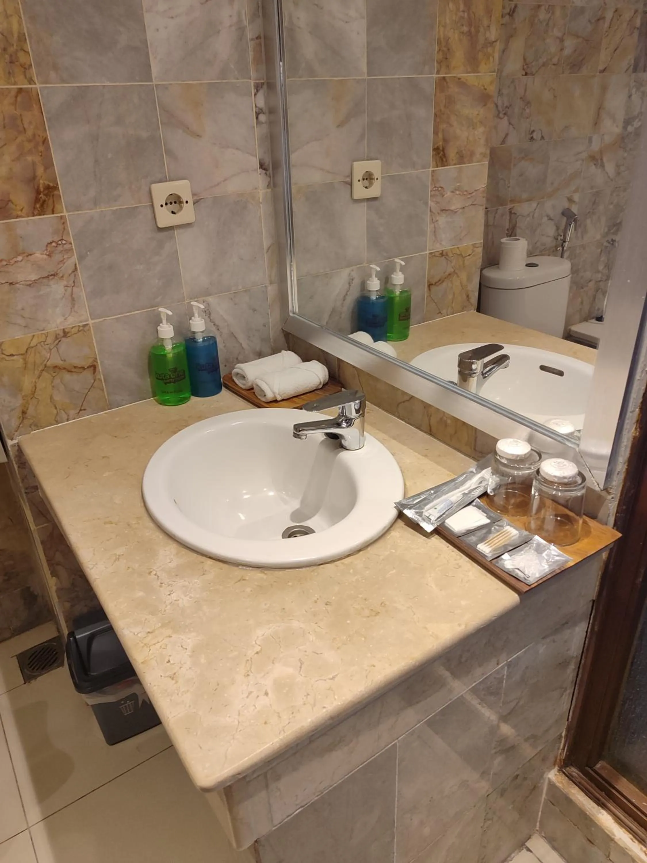 Bathroom in Maharani Beach Hotel