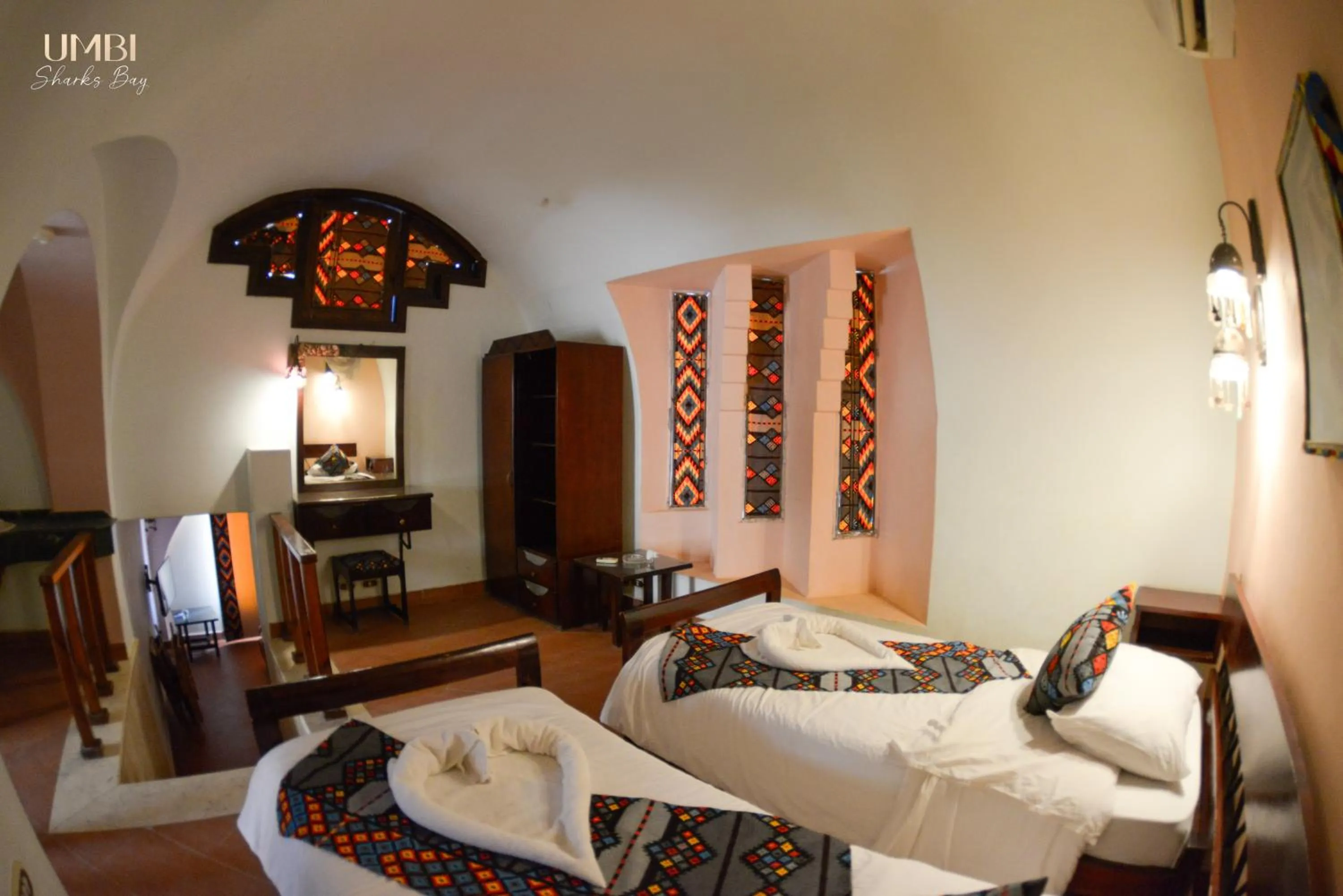 Bed in Umbi Sharks Bay Diving Village