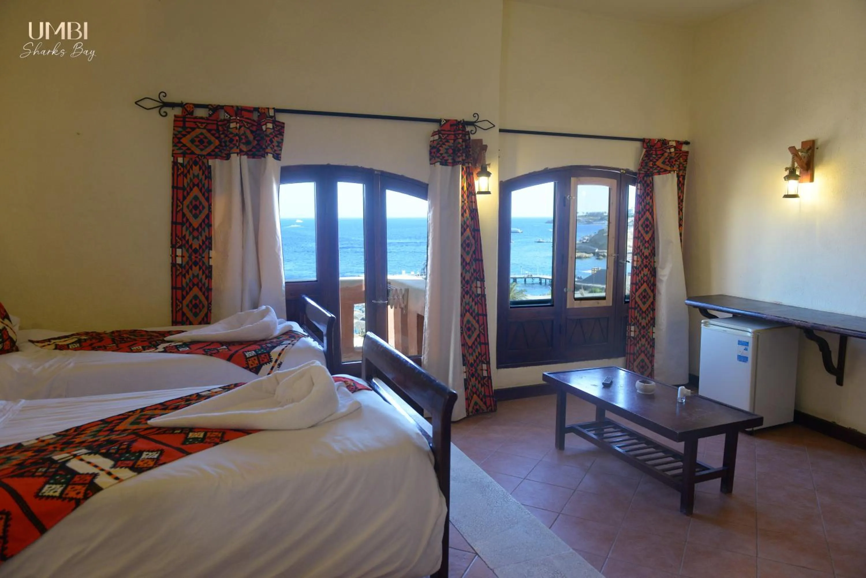 Bed in Umbi Sharks Bay Diving Village