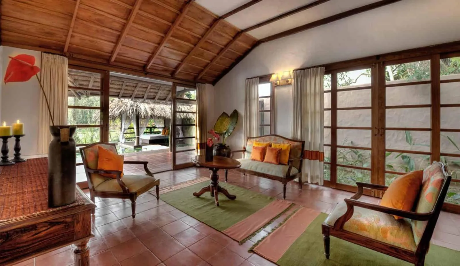 Living room in Evolve Back Coorg