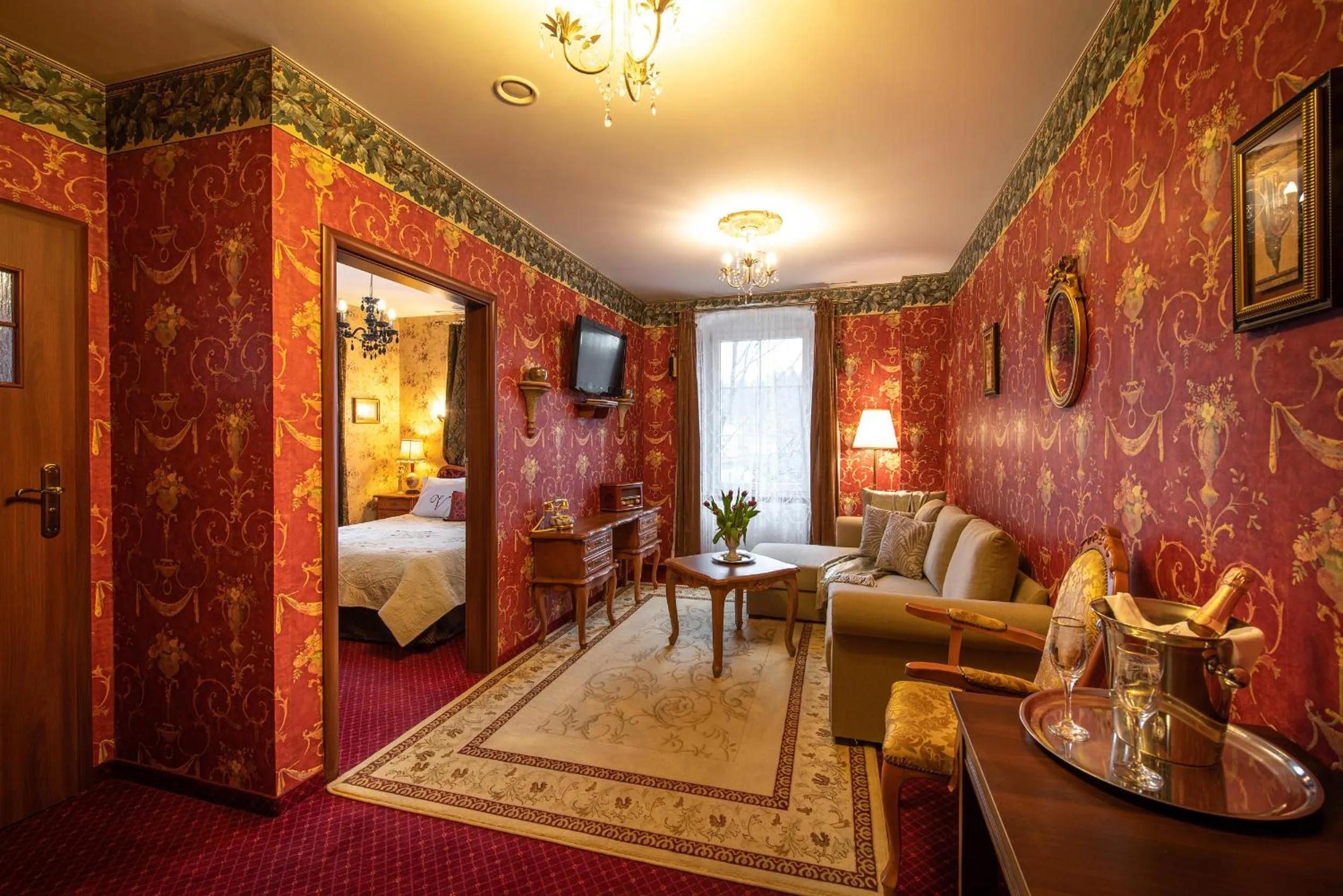 Seating area, Bed in Rezydencja Grawert Boutique & Spa