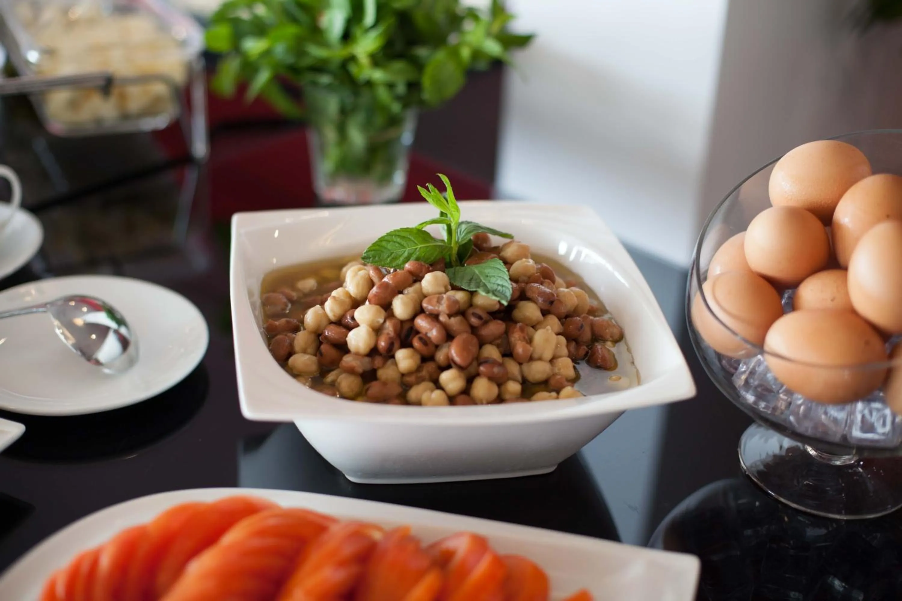 Buffet breakfast in Aleph Boutique Hotel