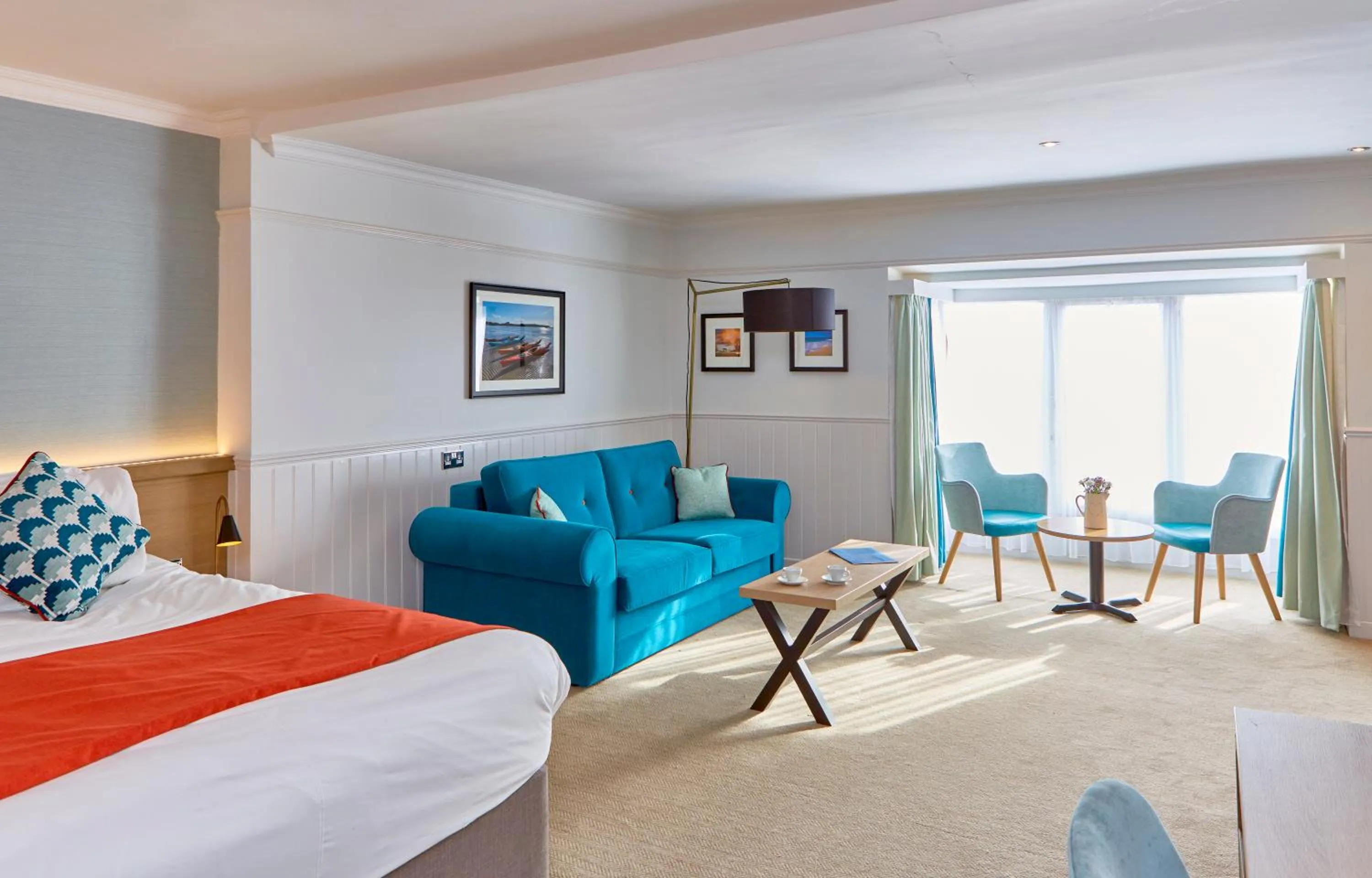 Bedroom, Bed in Trearddur Bay Hotel