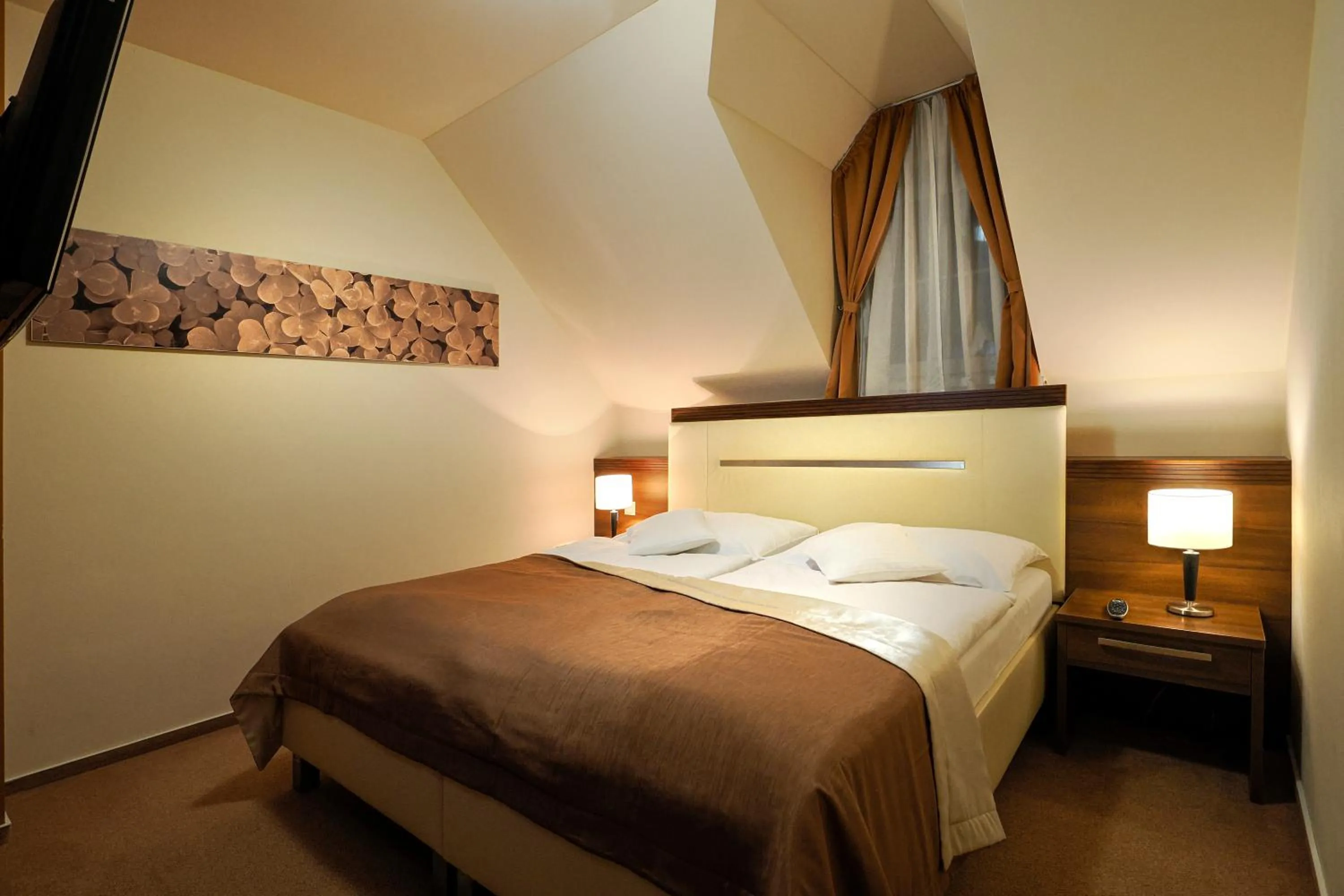 Bedroom, Bed in Dom zdravia - KÚPELE PIENINY