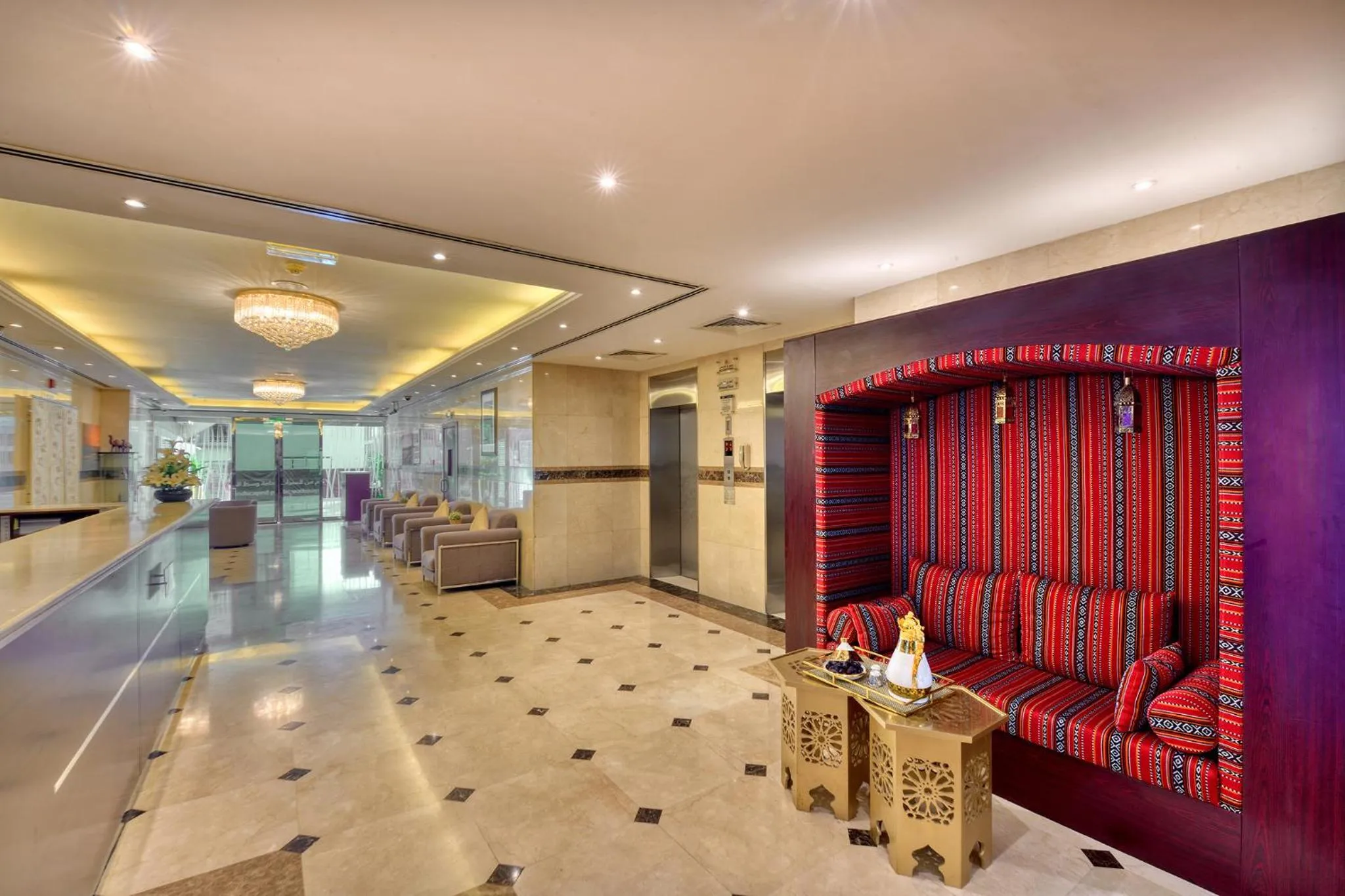 Lobby or reception in Pearl Marina Hotel Apartments
