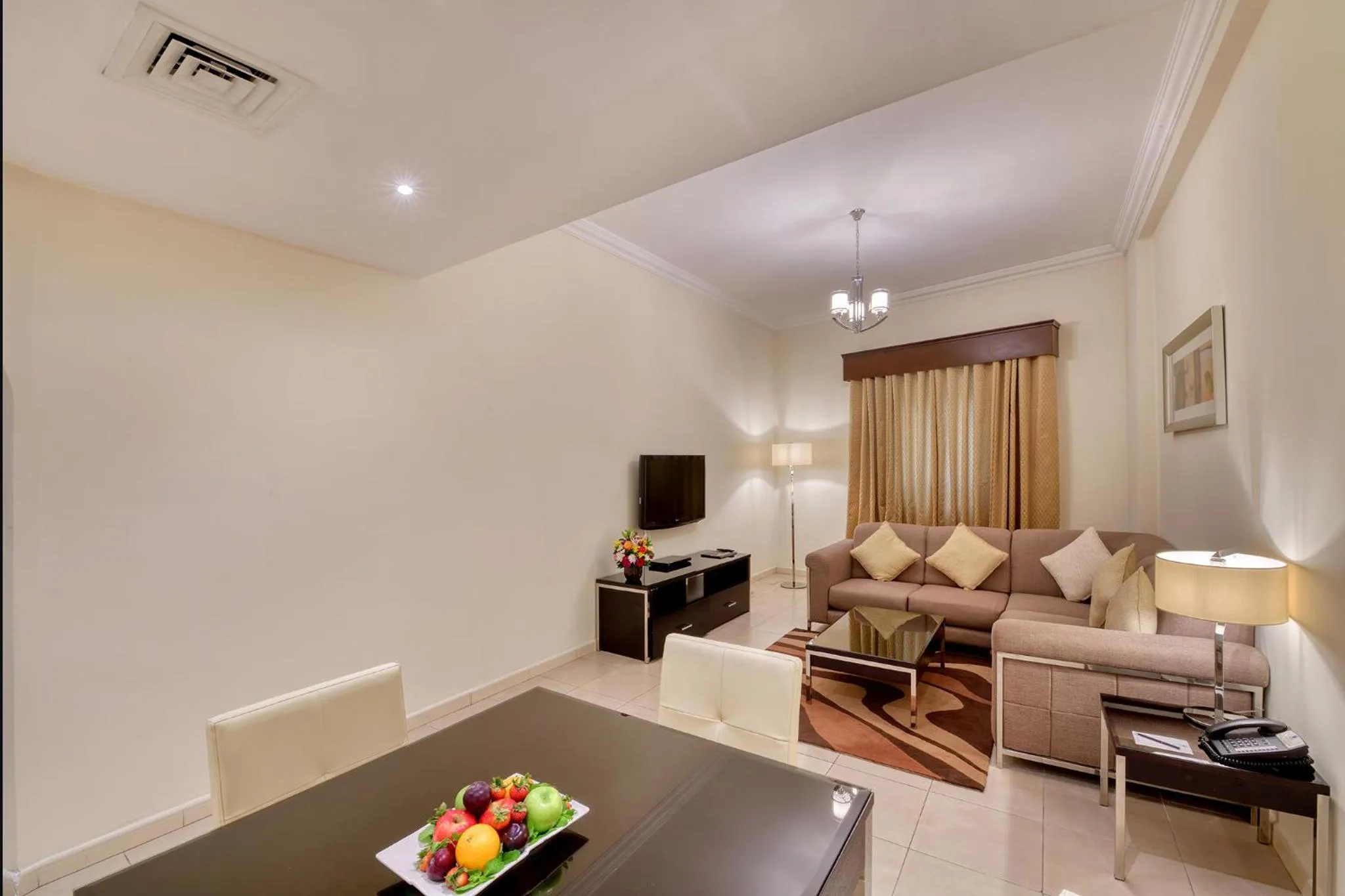 Communal lounge/ TV room in Pearl Marina Hotel Apartments