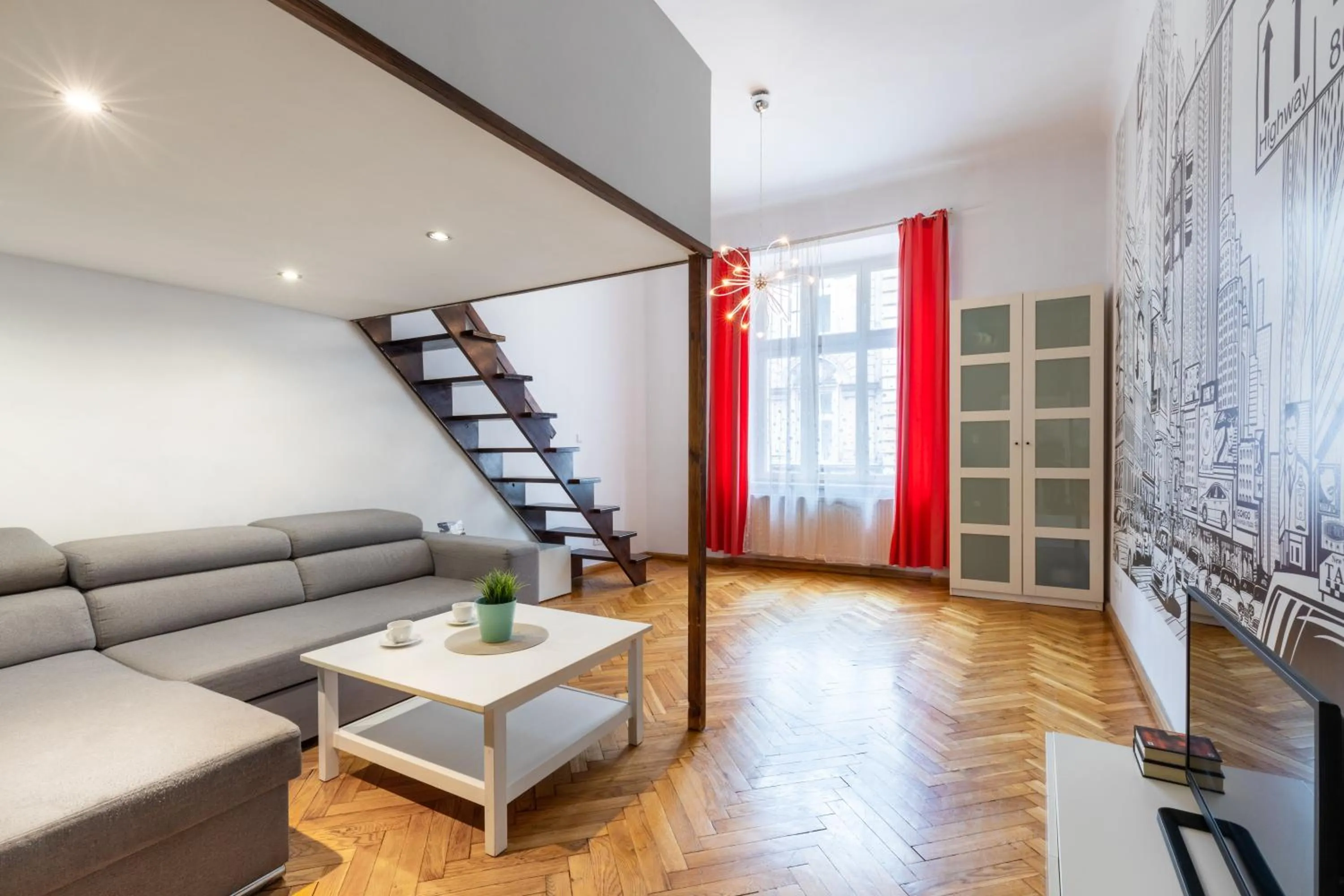 Living room in Fresh Apartments