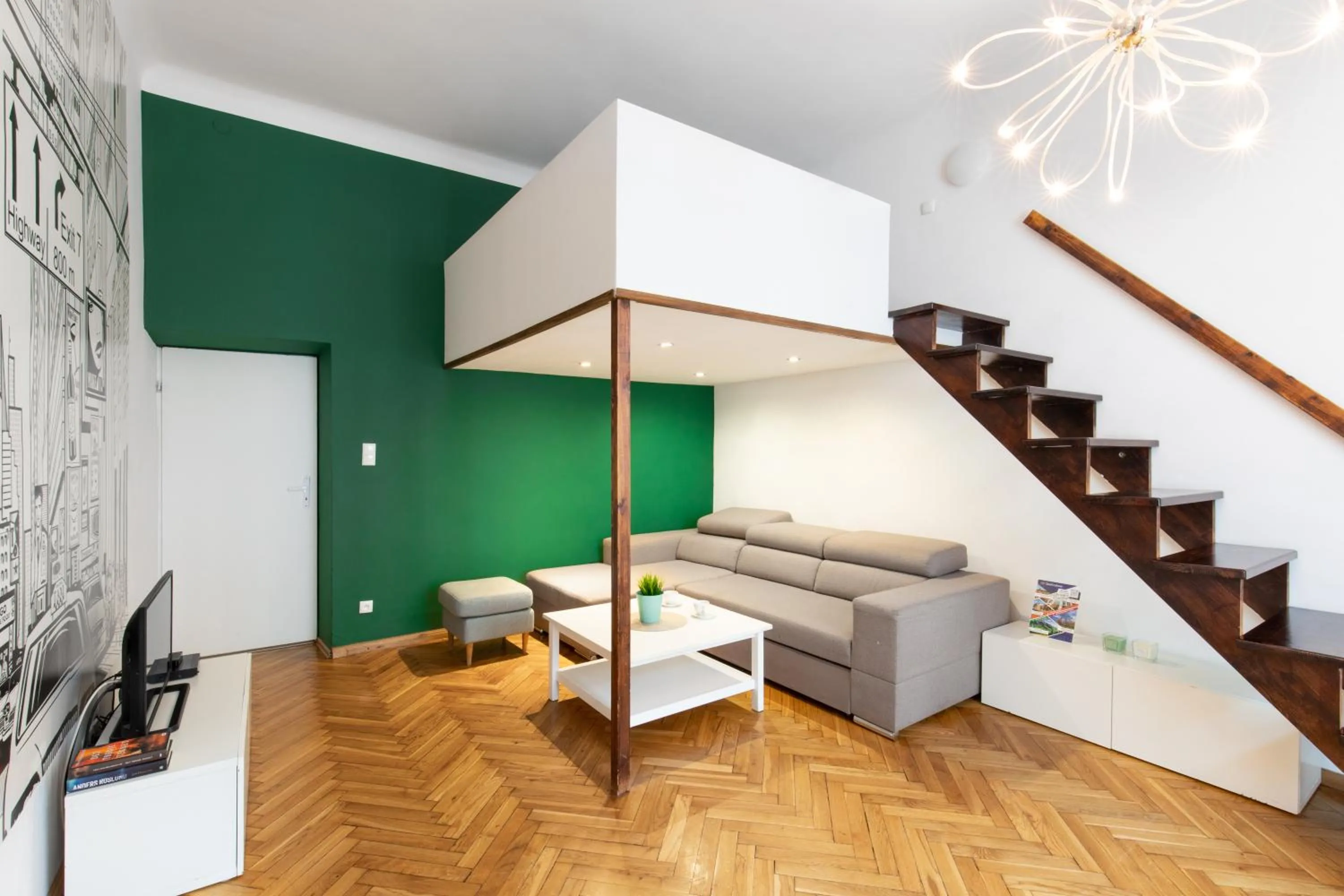 Living room in Fresh Apartments