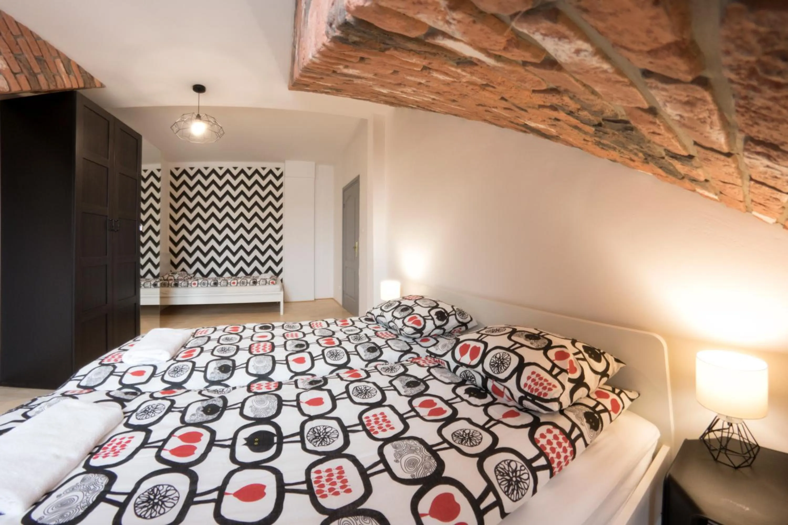 Bedroom, Bed in Fresh Apartments