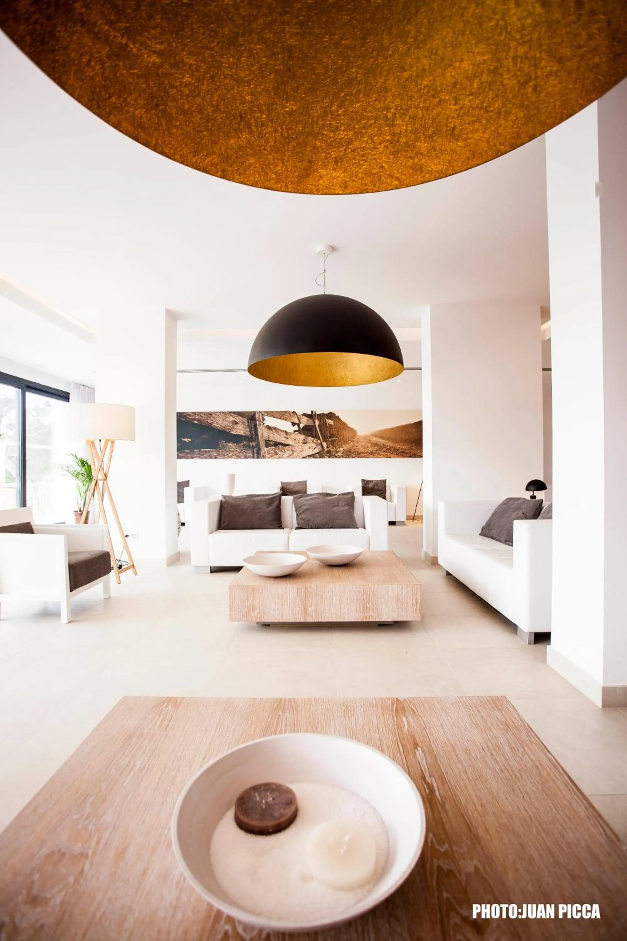 Lounge or bar, Bed in Hotel Cala Saona & Spa