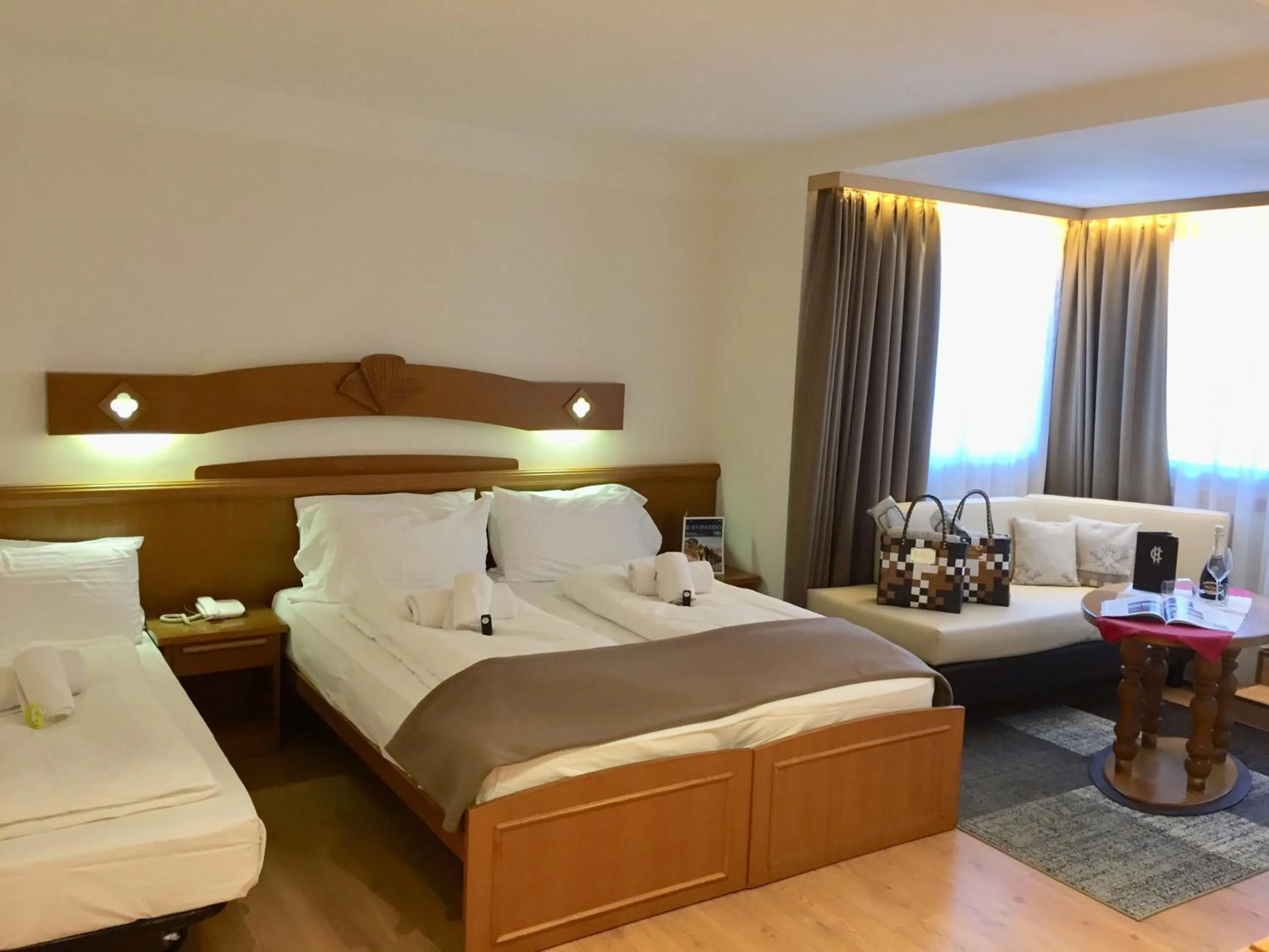 Bed in Hotel Collini