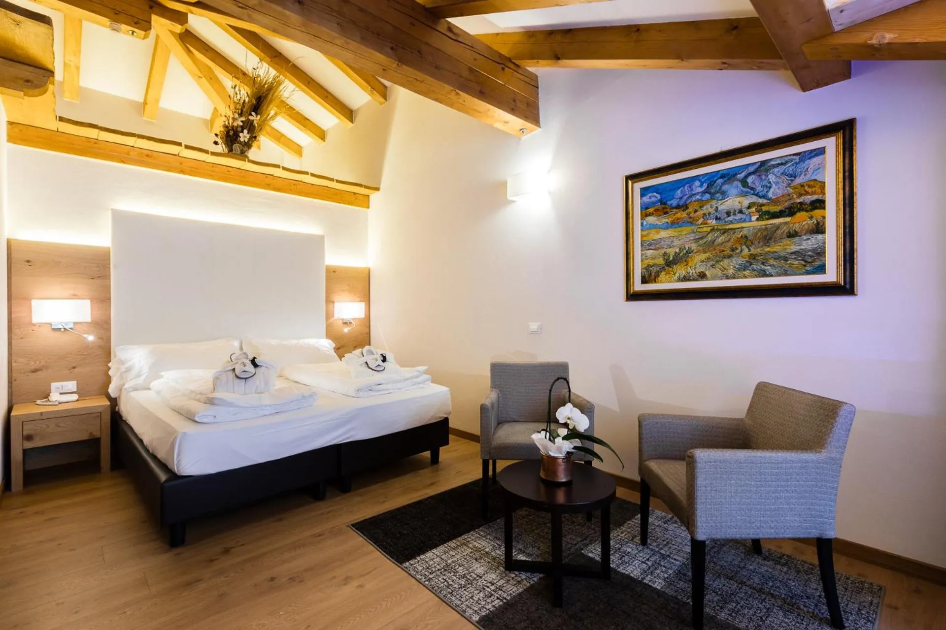 Bed in Hotel Collini