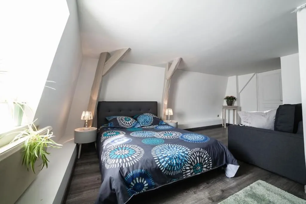 Bed in Les Chambres d'Hotes chez Alisa et Daniel