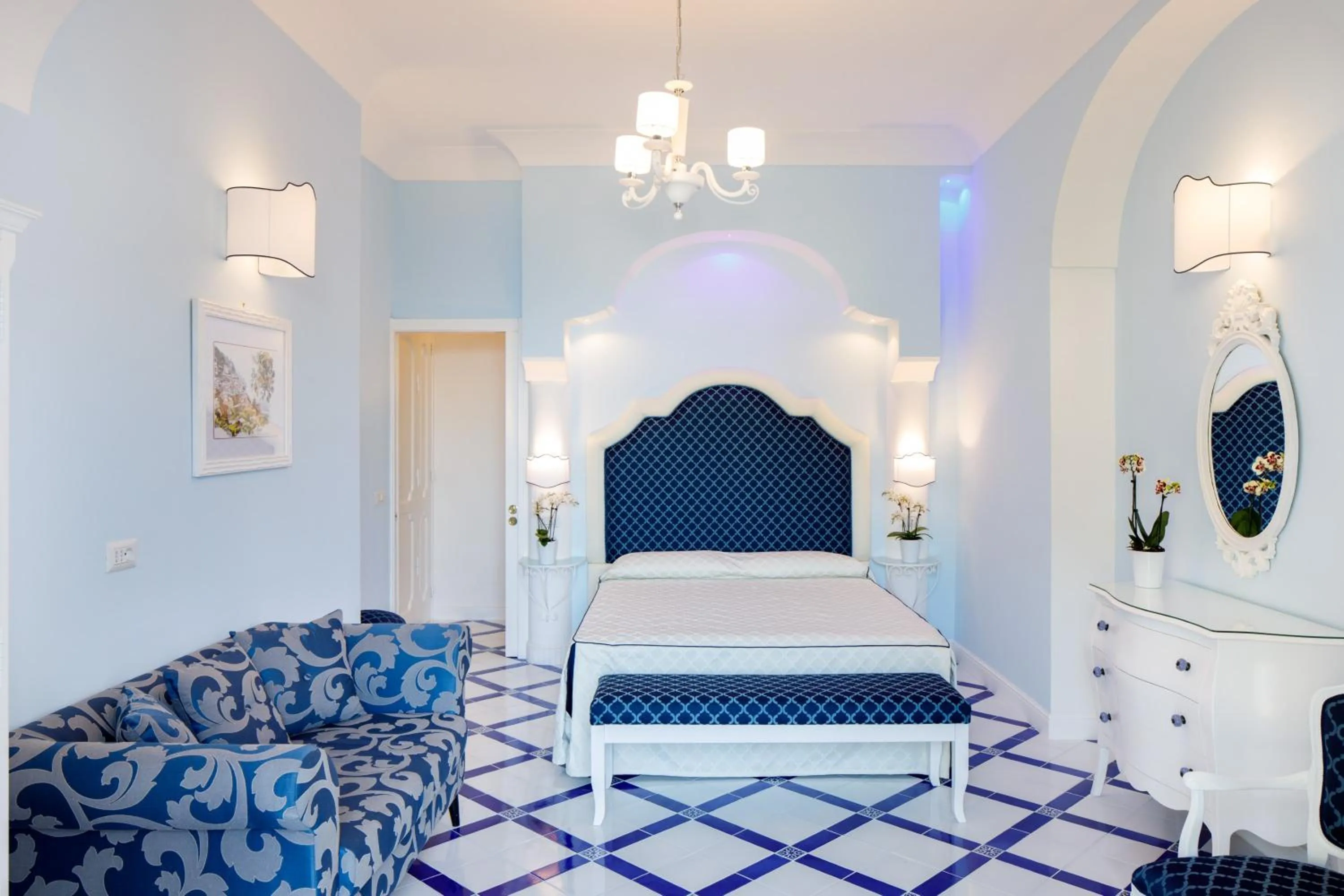 Bed in Villa Fiorentino