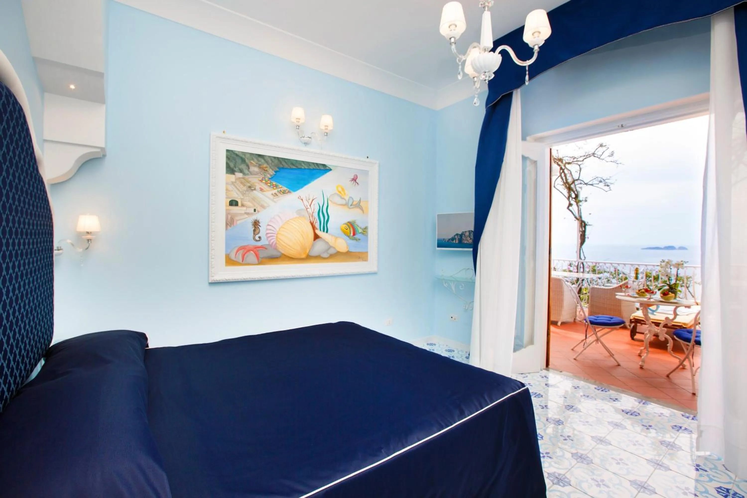 Bed in Villa Fiorentino